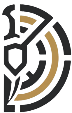 Stylized black and gold concentric circular pattern with abstract geometric shapes. ATC LOGO