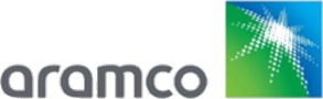 A logo with the word 'aramex' and a star symbol in a green and blue gradient background.