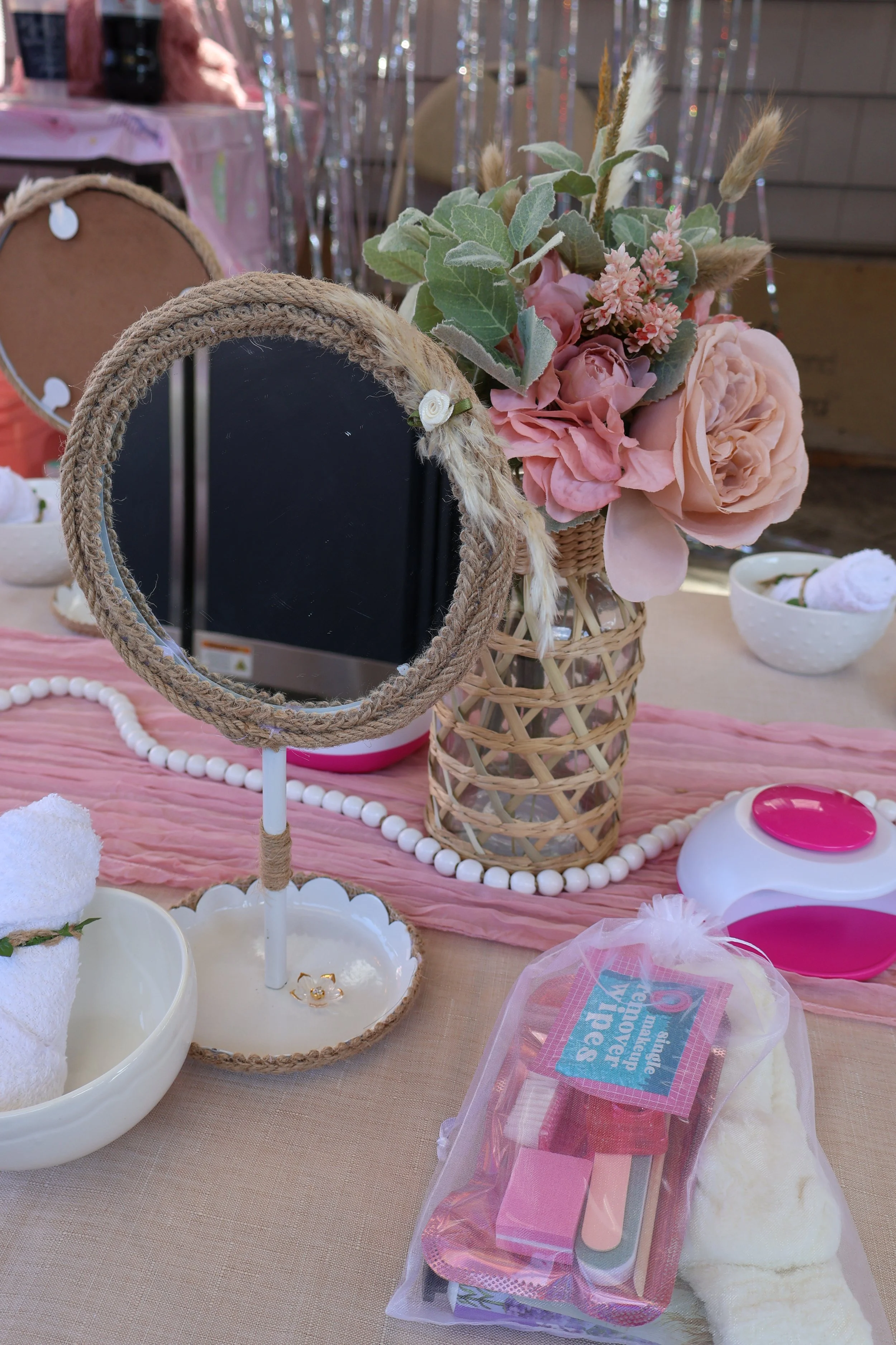 Kids paint party with canvases, easels, art supplies and professionally styled party décor in Connecticut.