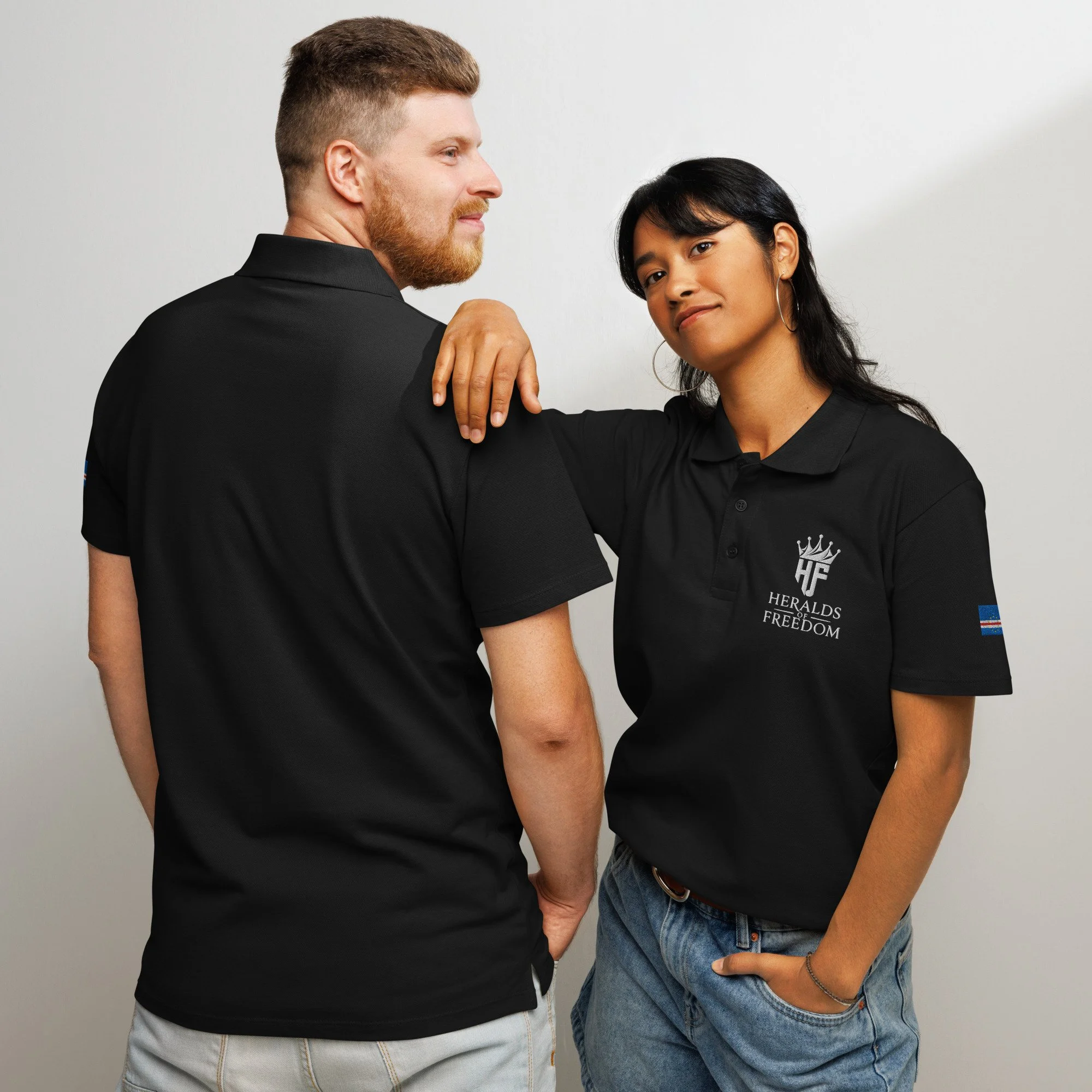 Heralds of Freedom | Cape Verde Flag | Premium pique polo shirt