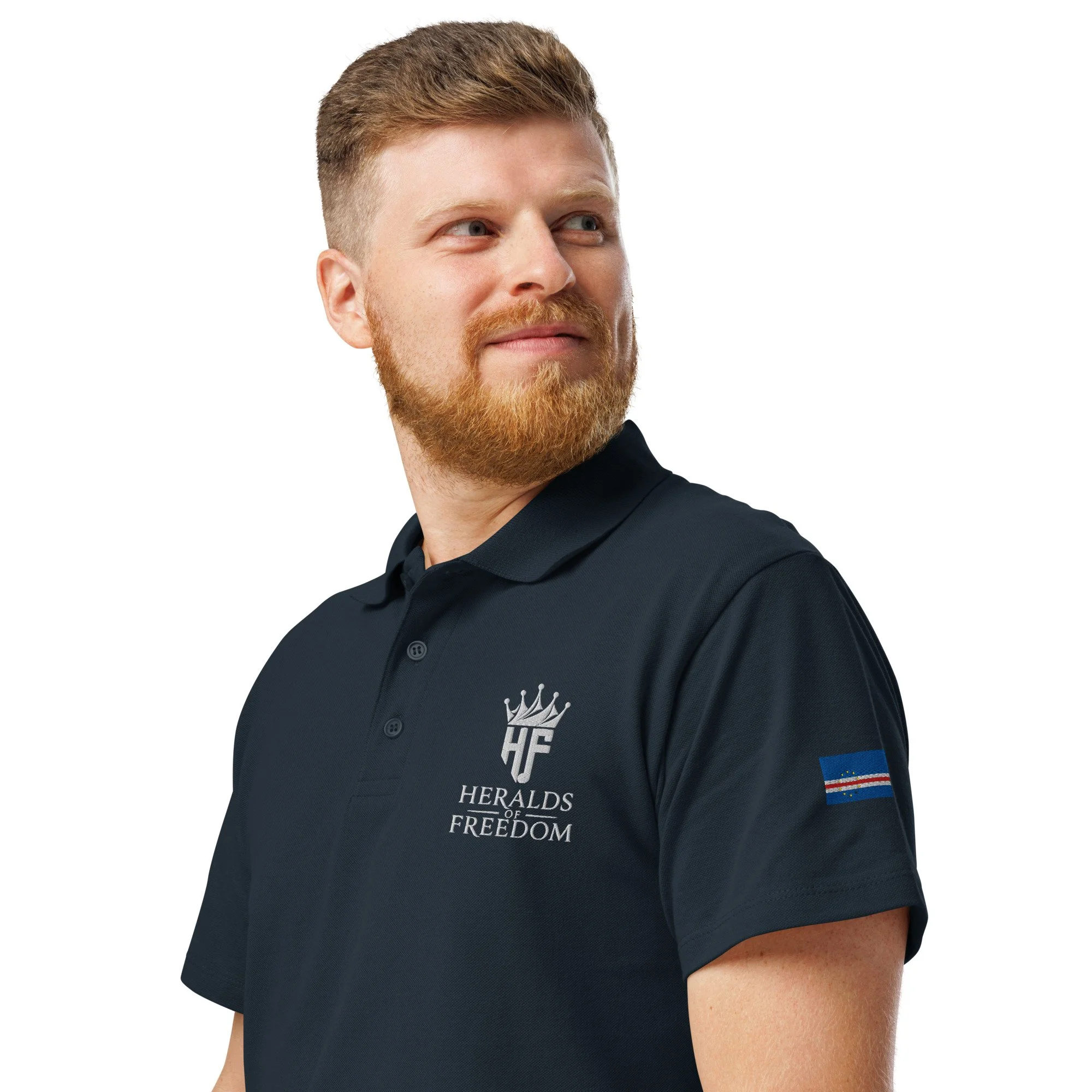Heralds of Freedom | Cape Verde Flag | Premium pique polo shirt