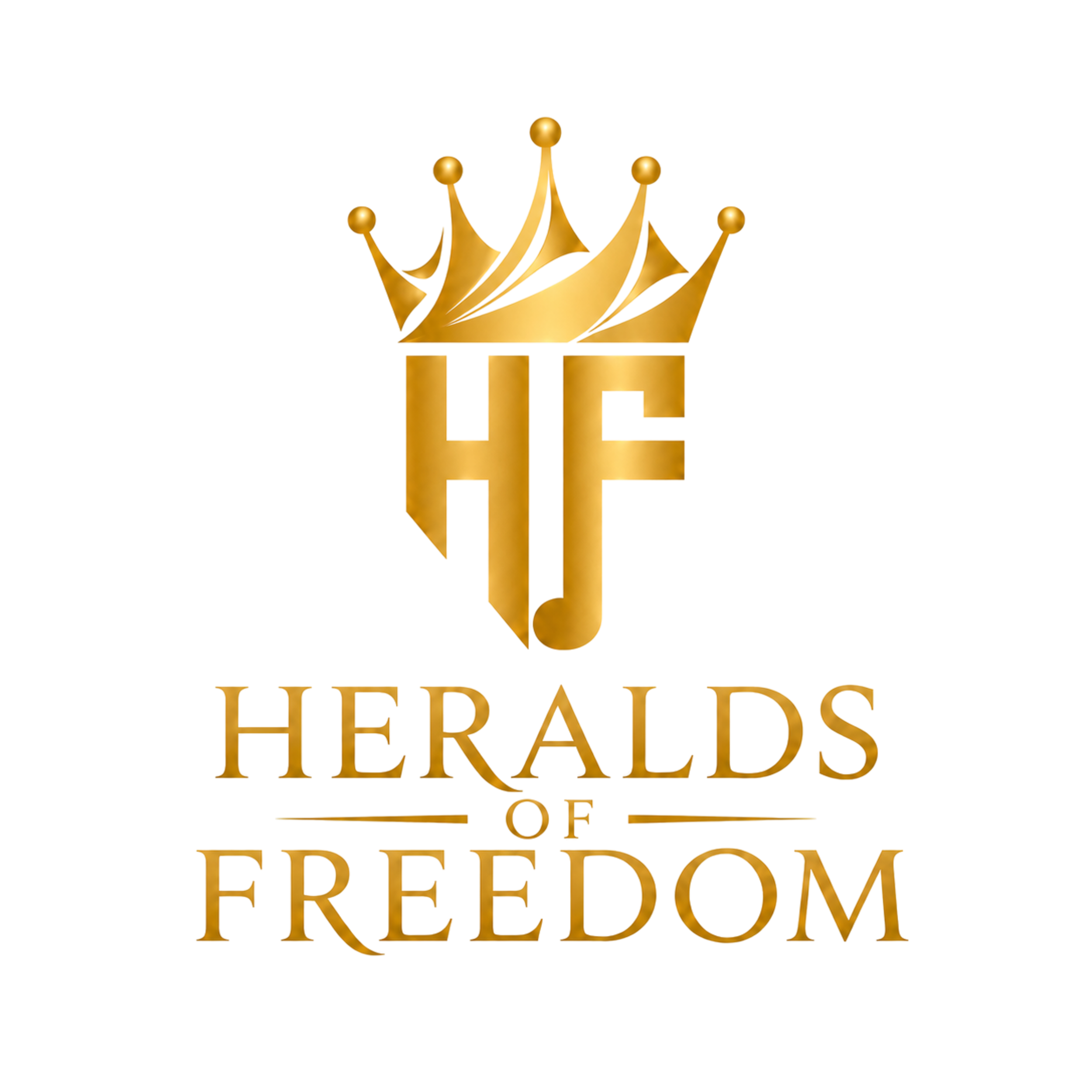 Golden crown above the words 'The Heritage of Freedom' in gold lettering.