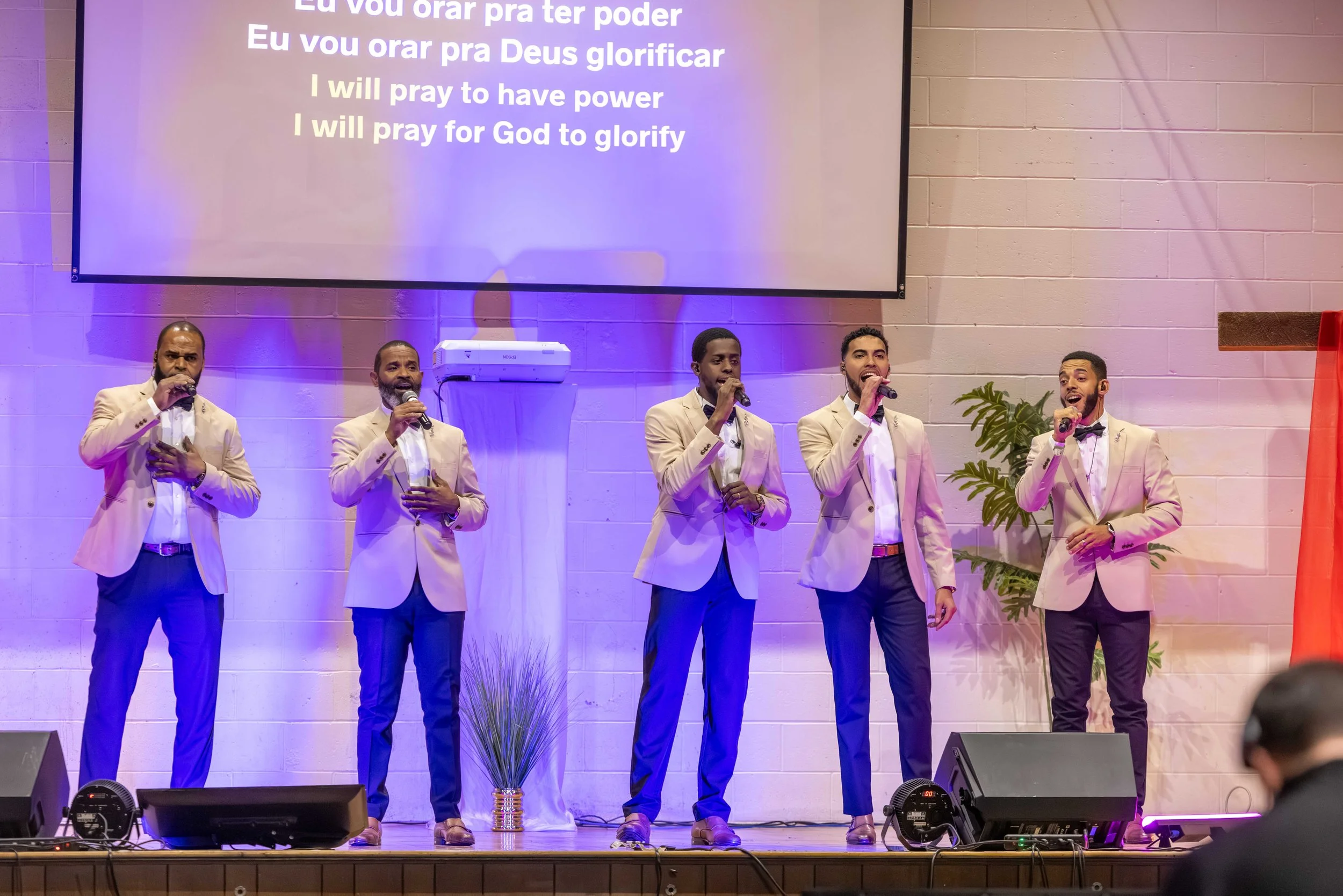 Heralds of freedom performing at a stage at the 5th annual concert