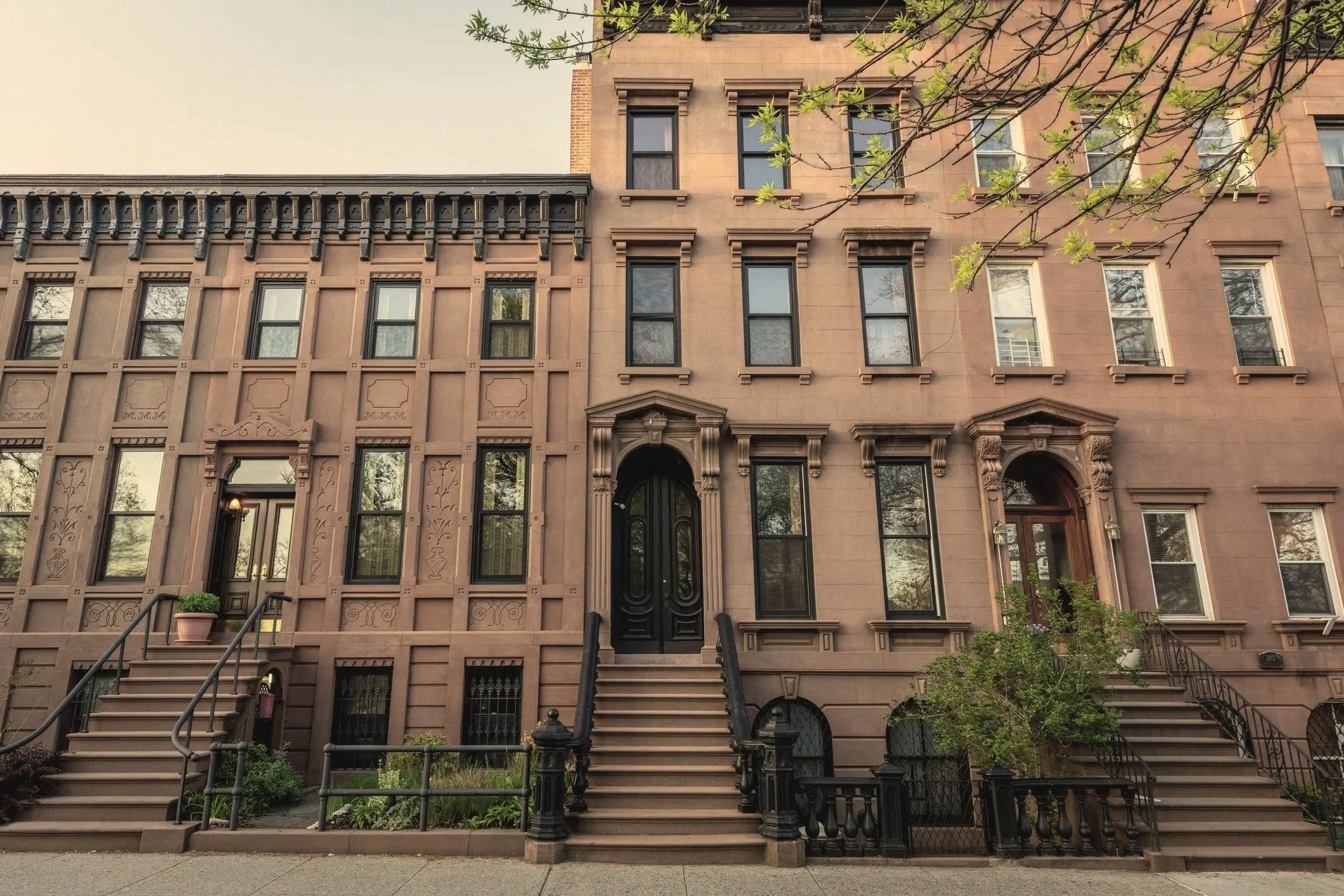 Multi-family brownstones in Brooklyn