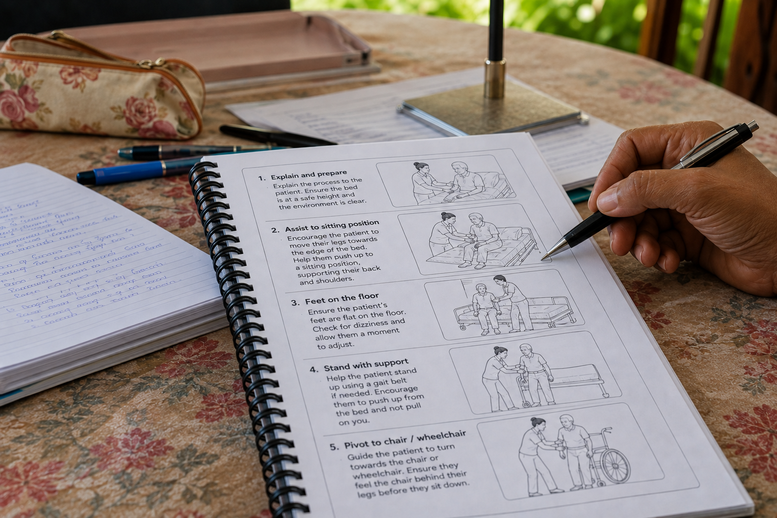 A Homebird carer studying to train up a grade in Mauritius