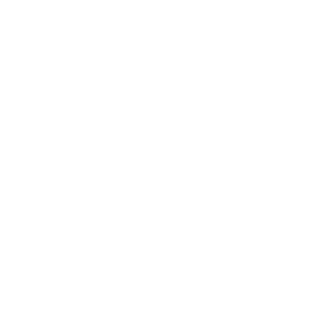 Close-up of a white downward arrow icon against a black background.
