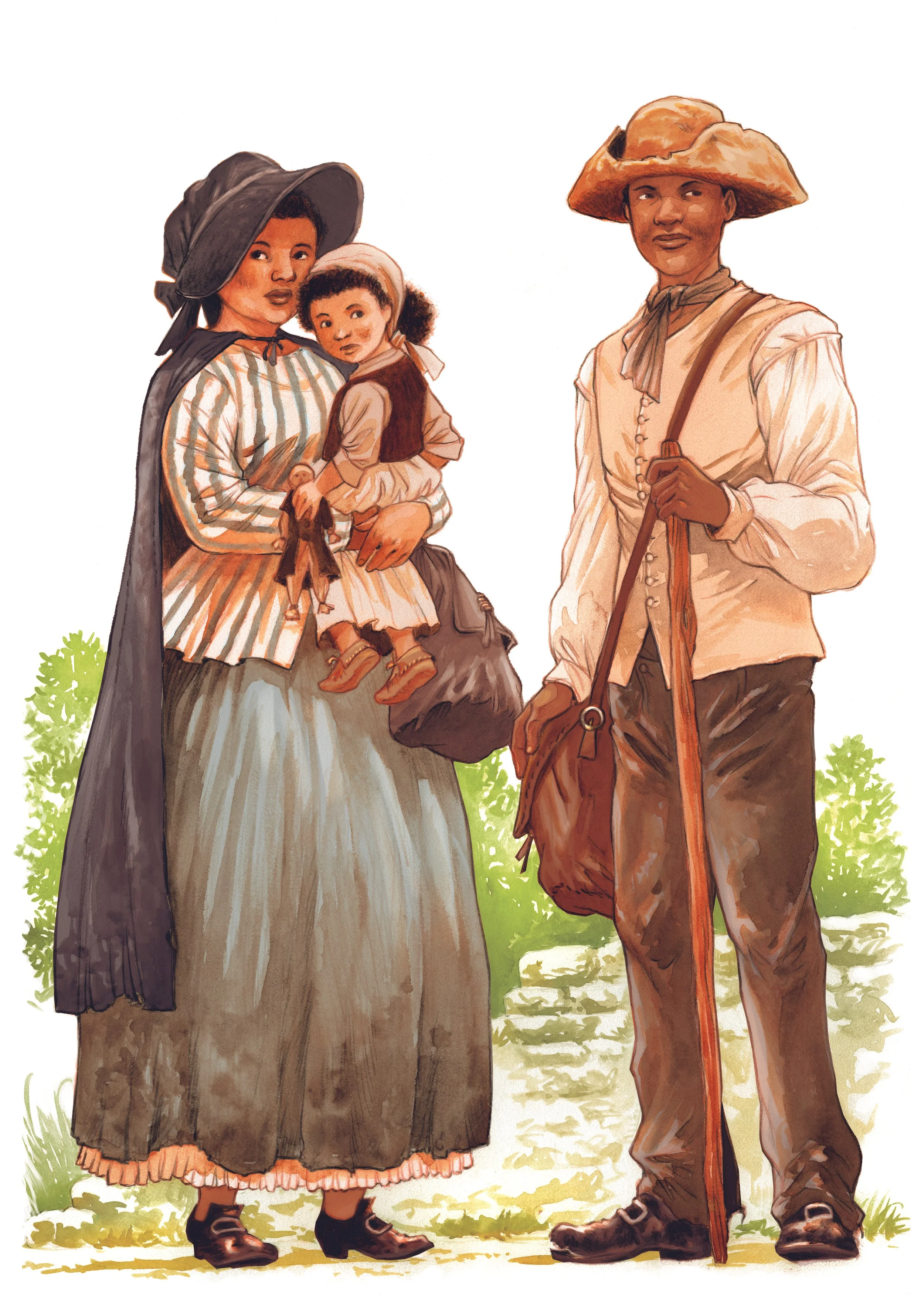 Illustration de Robin, Lydia et Jane