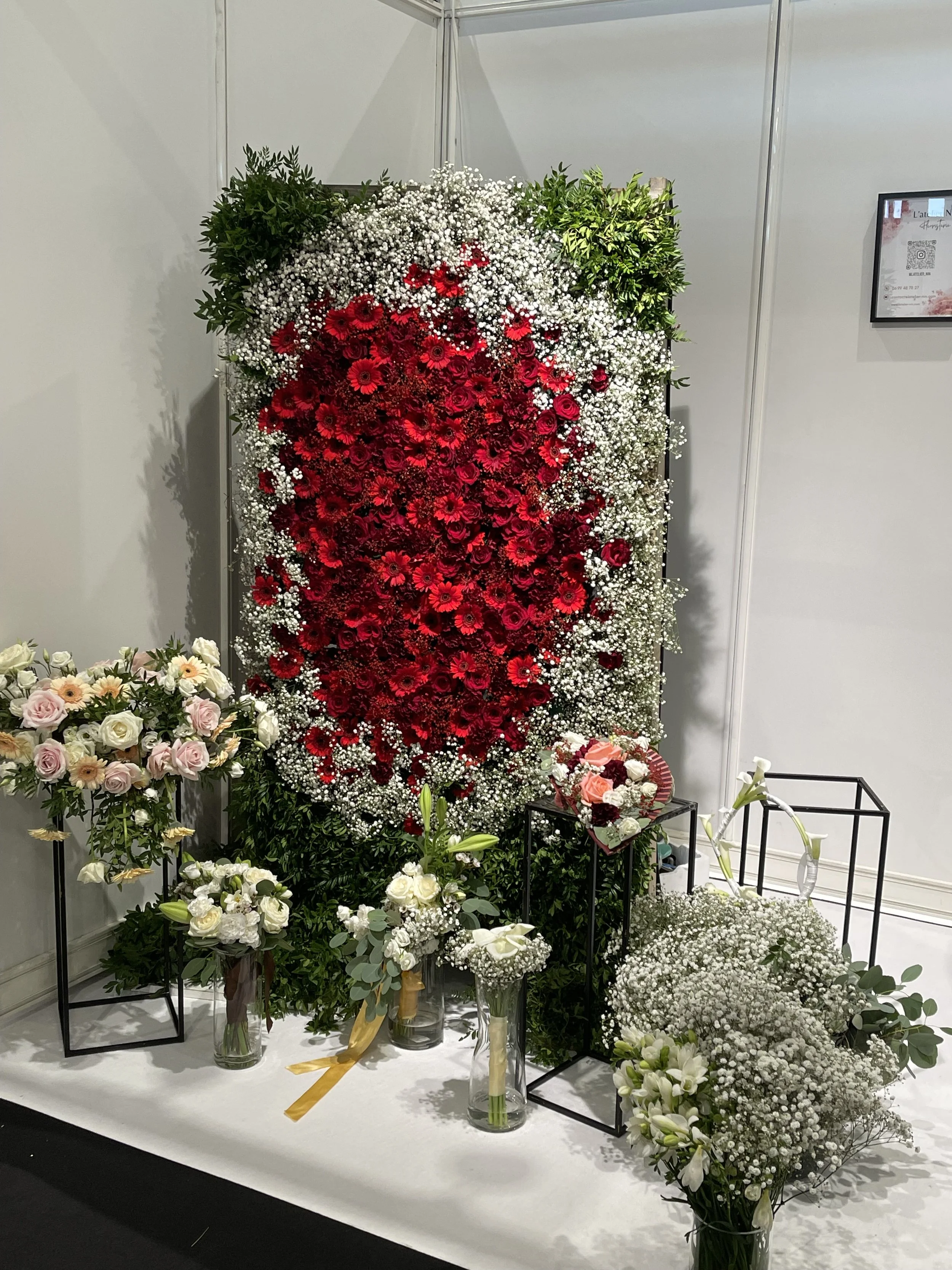 Mur de fleurs