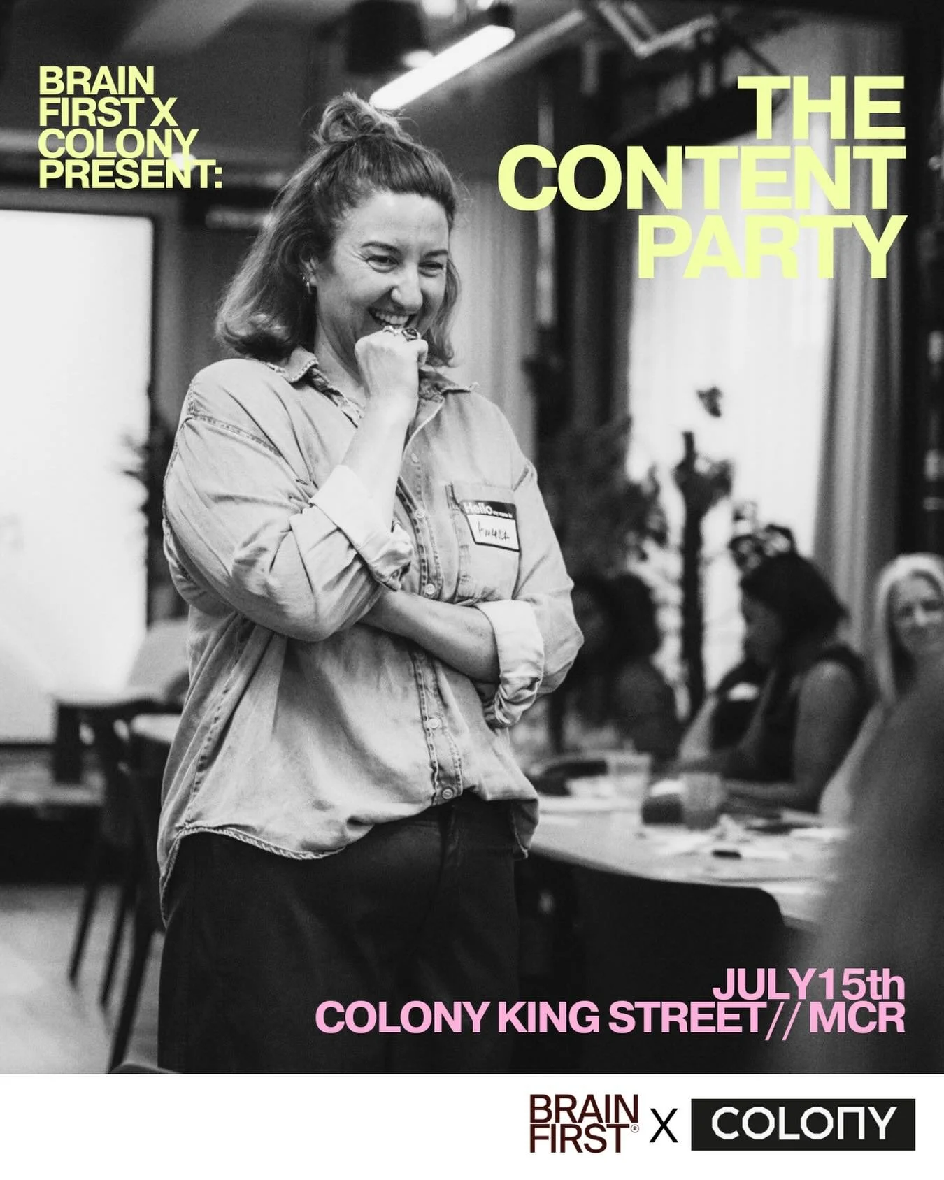 You asked, we listened! WE&rsquo;RE COMING UP NORTH ✌️

Join us on July 15th for The Content Party - Manchester brought to you by BRAIN FIRST and @colonycowork 

Hit the link 👆for more info and to save your place!

#brainfirstevent