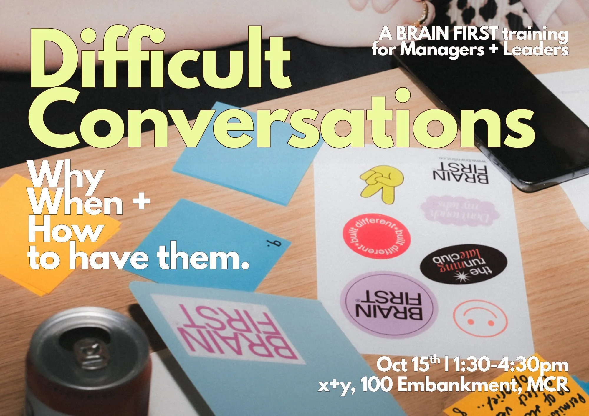 We are kicking off our BRAIN FIRST training series with a managers and leaders session around how to have the difficult conversations.

This is the biggest challenge we see in the workplace right now, and this session is a chance to learn the tools t