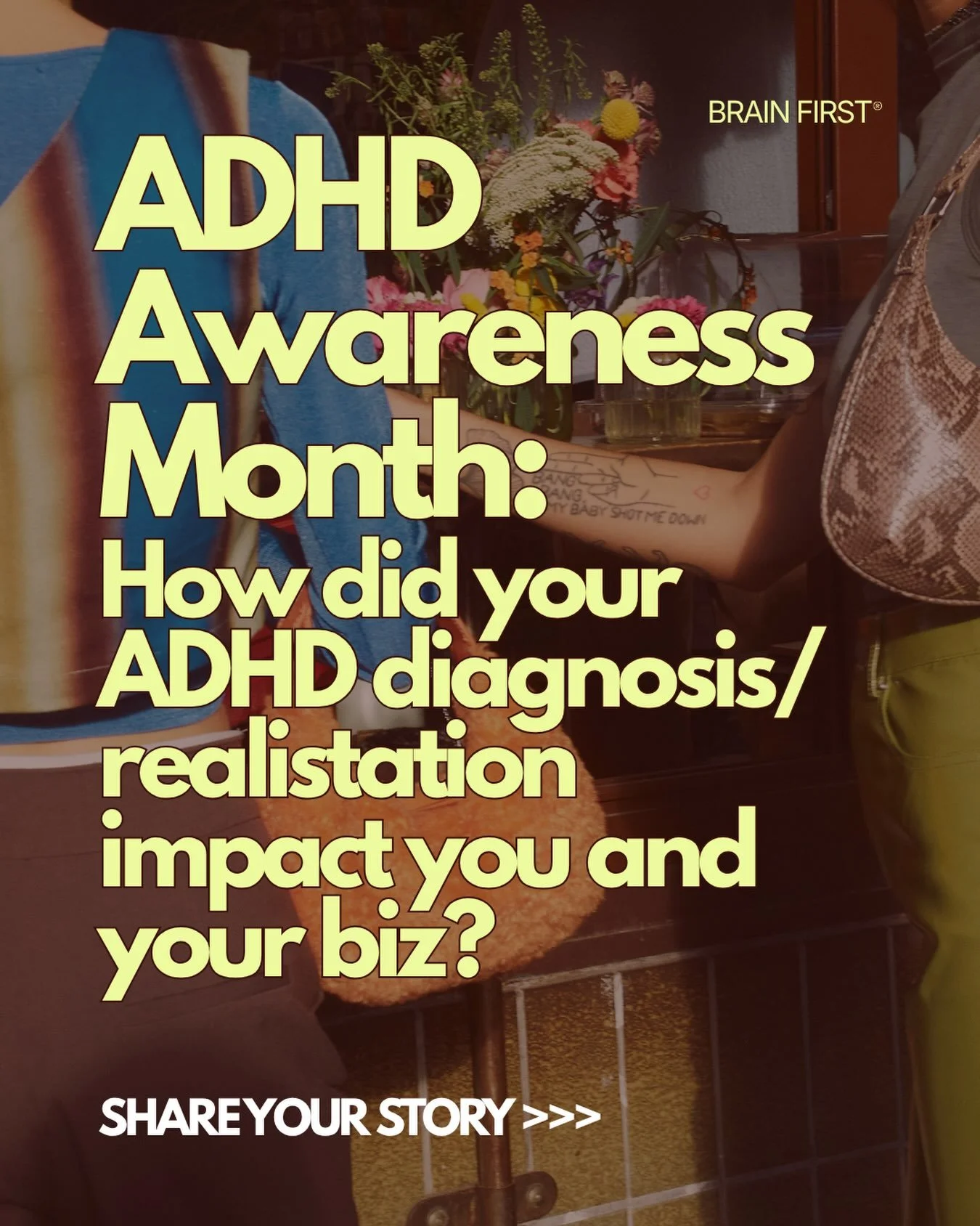 October is ADHD awareness month. 

Share with us how awareness changed your life and approach to business and we&rsquo;ll share some stories out 🫶

#adhd #brainfirst