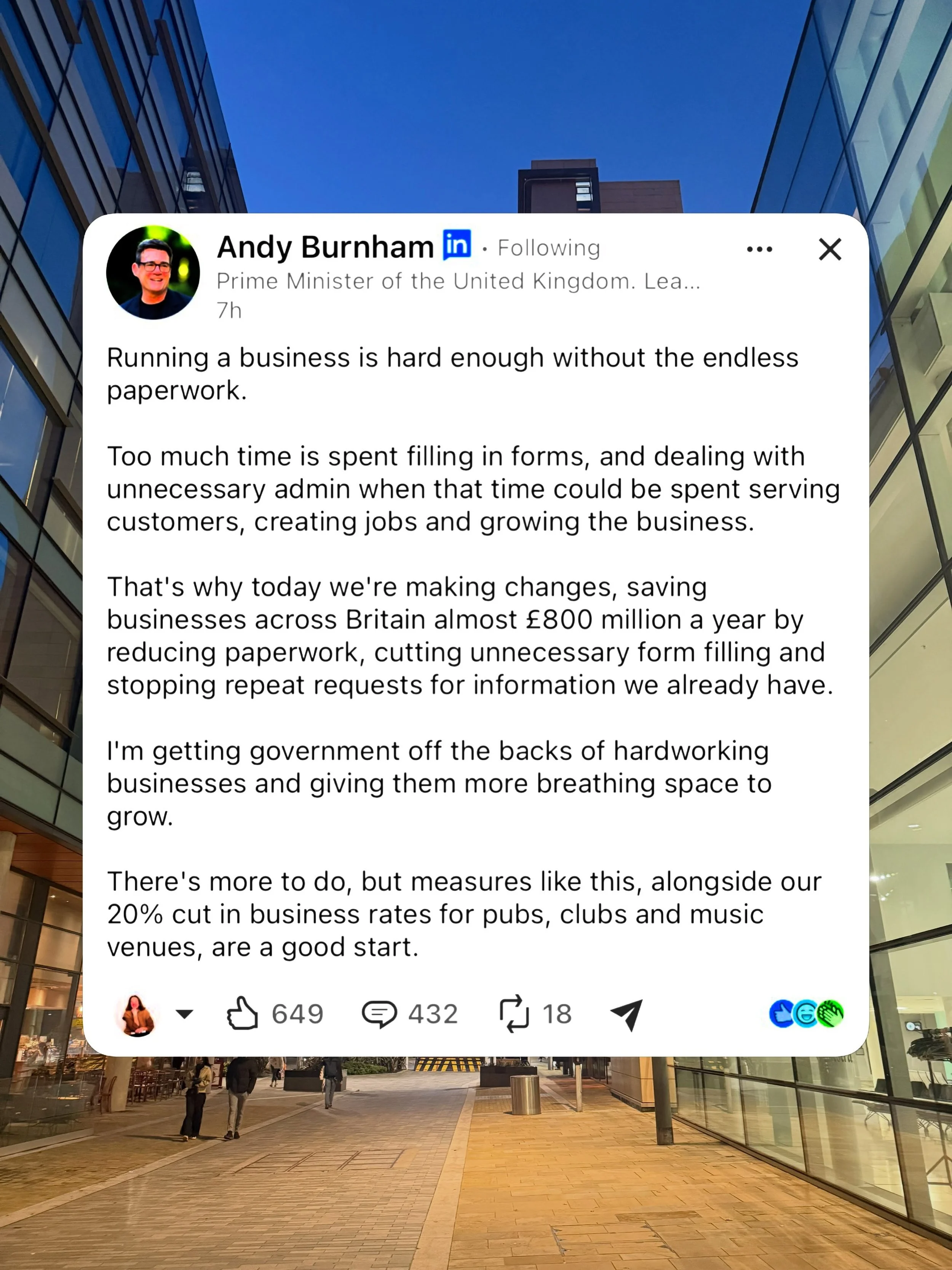 Good news for ADHD business owners as @andy.burnham pledges to reduce admin and form filling.

What do you think to this?

#adhd #brainfirst