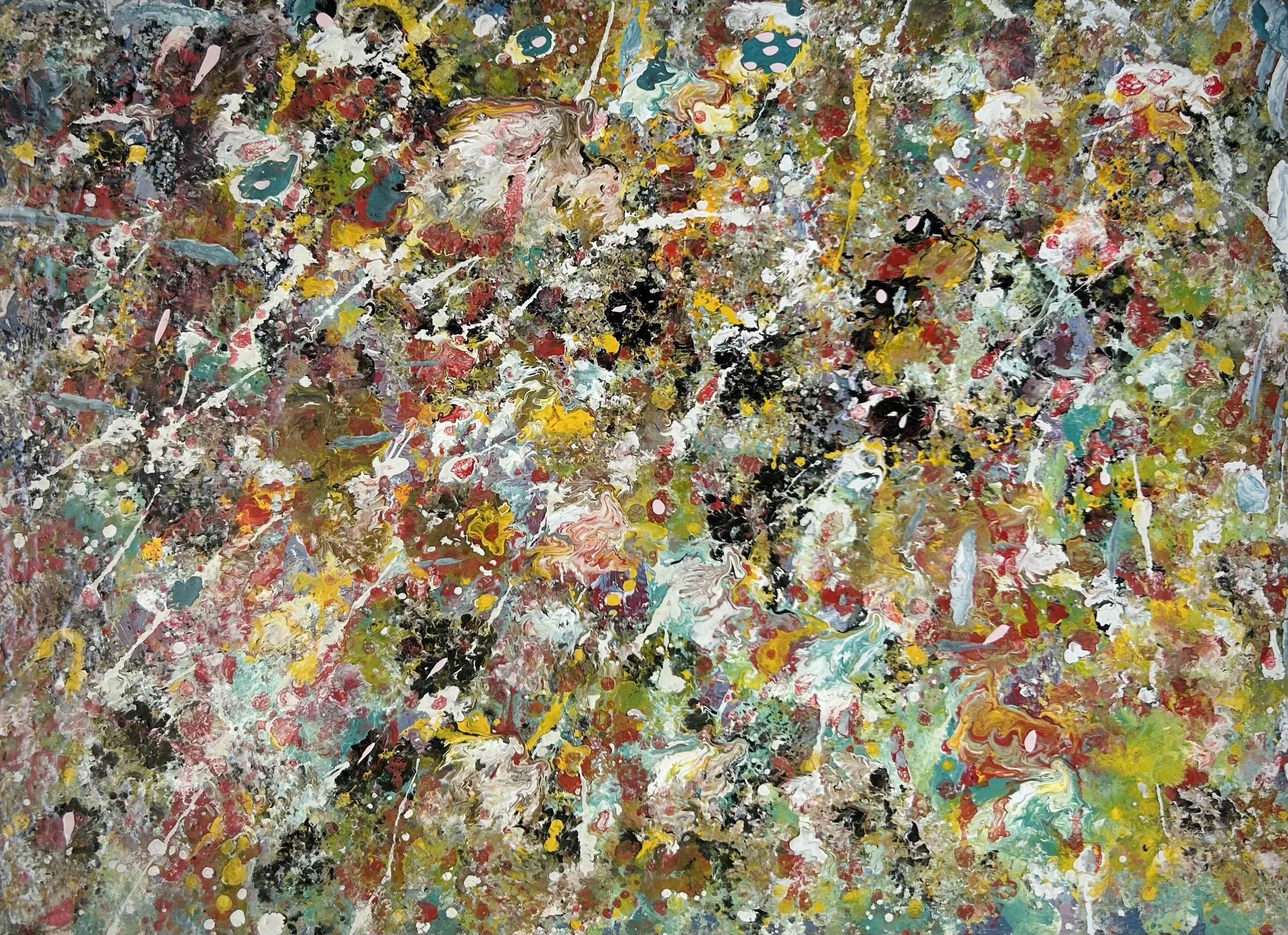 Paint on hardboard 25 x 35 cm