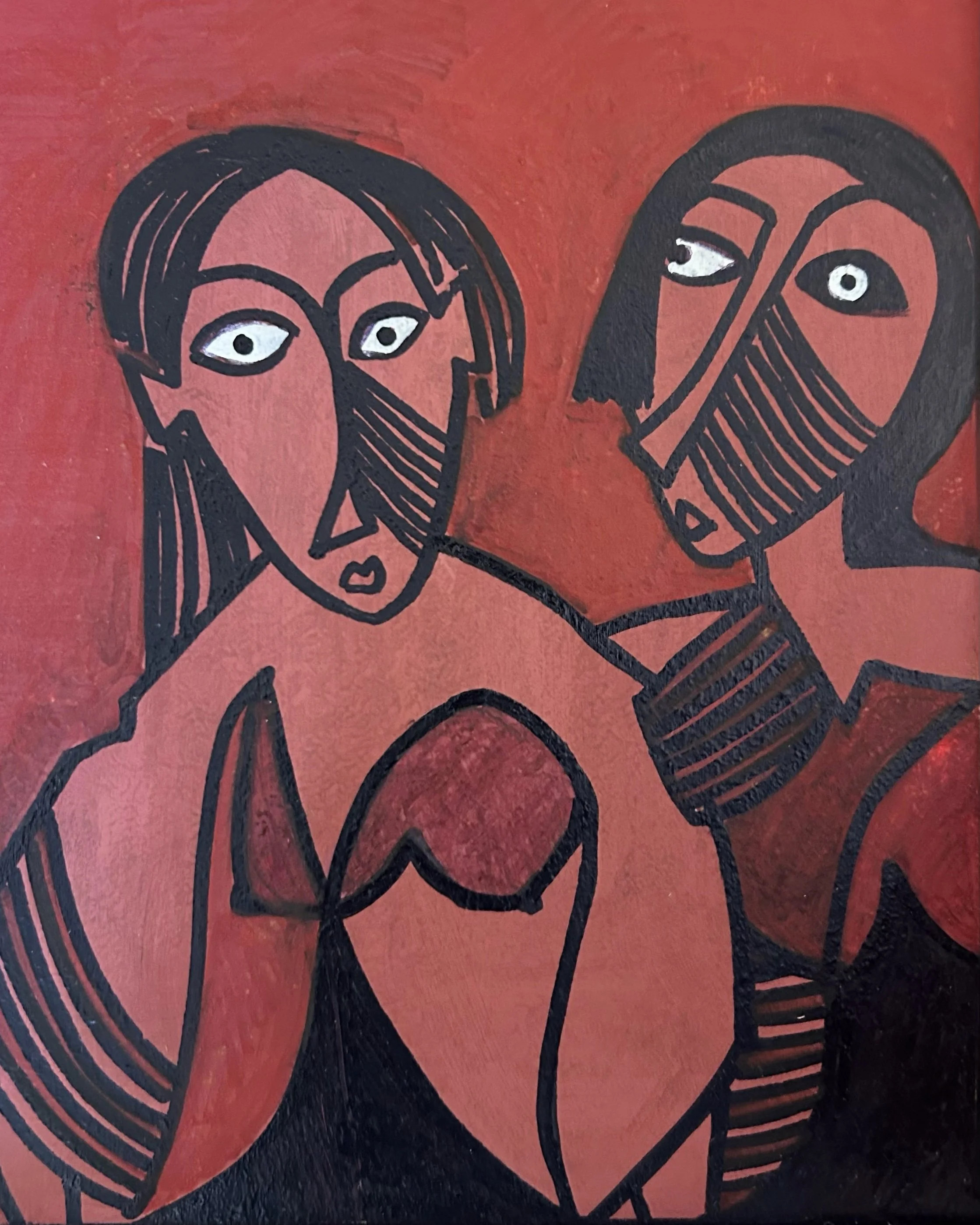 Mixed media on canvas 25 x 19 cm