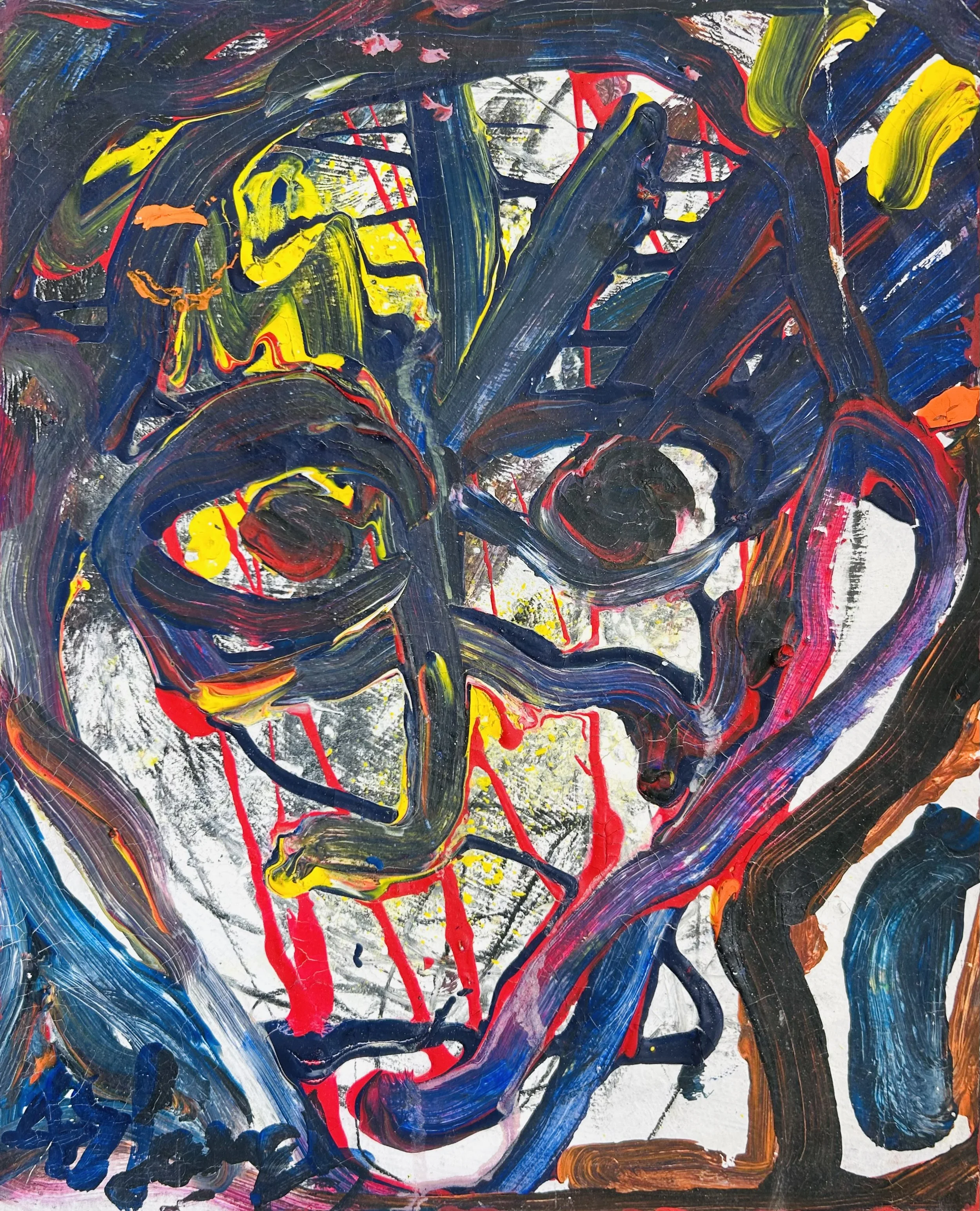 Mixed media on canvas 37 x 30 cm