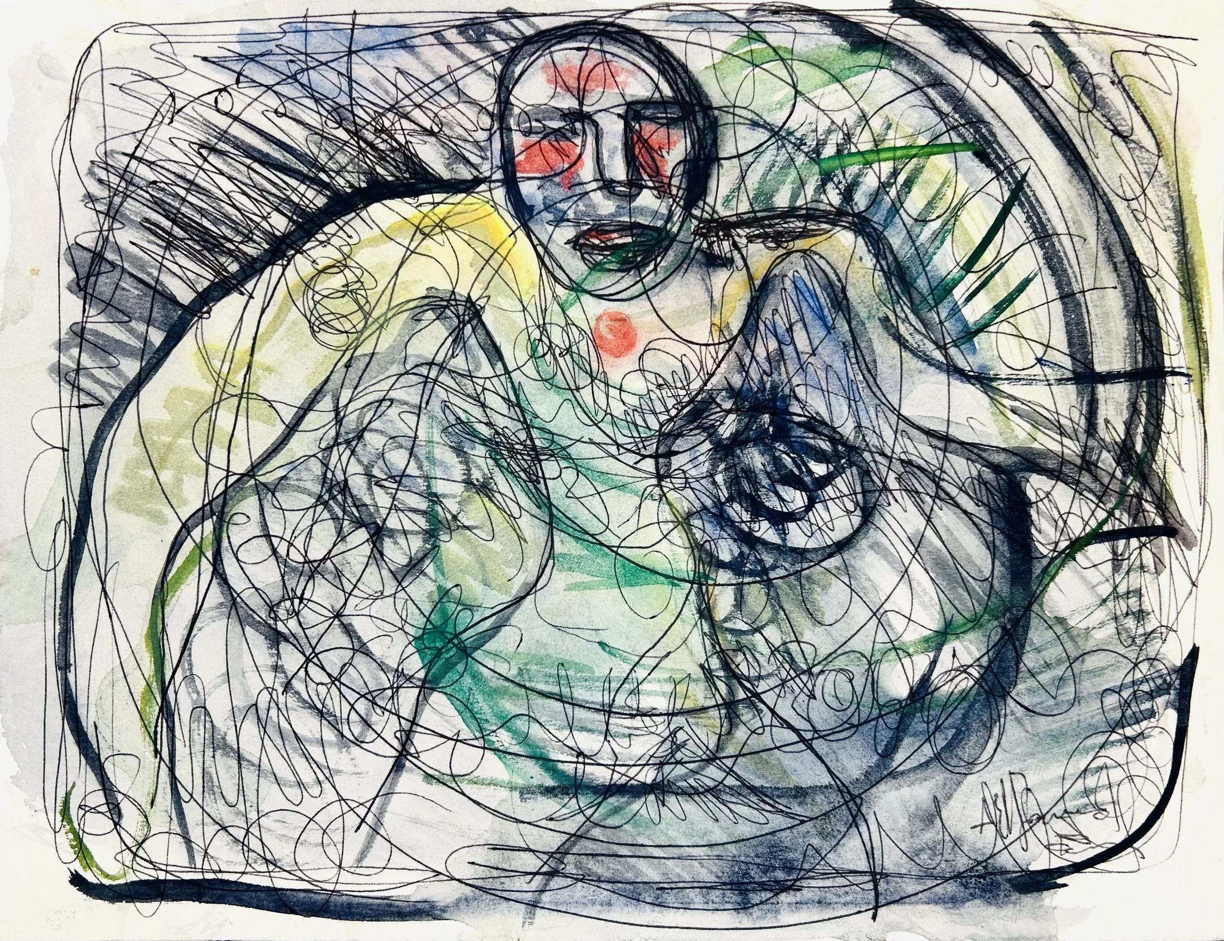 Mixed media on paperboard
25 x 33 cm