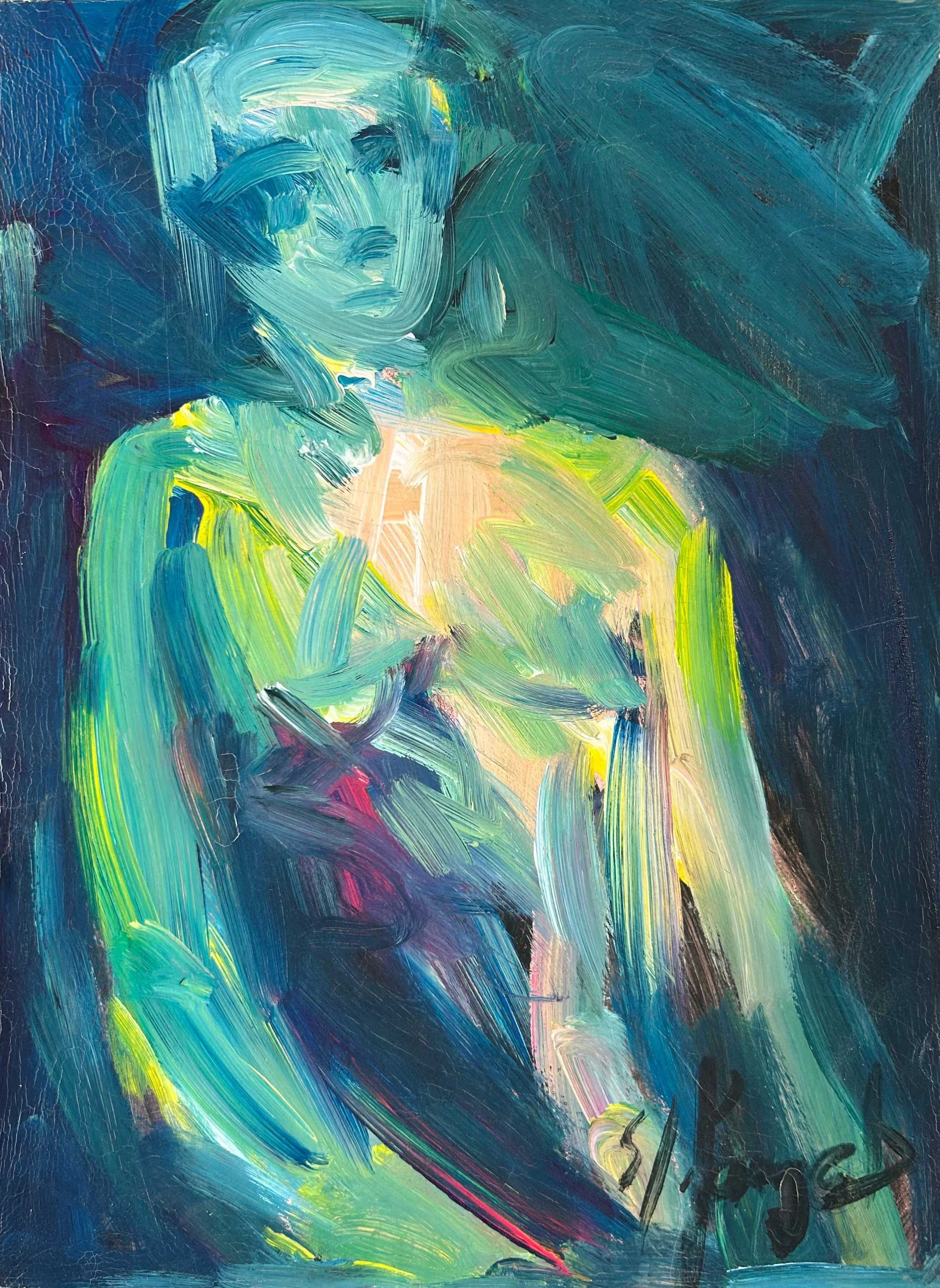Gouache on canvas 38 x 28 cm