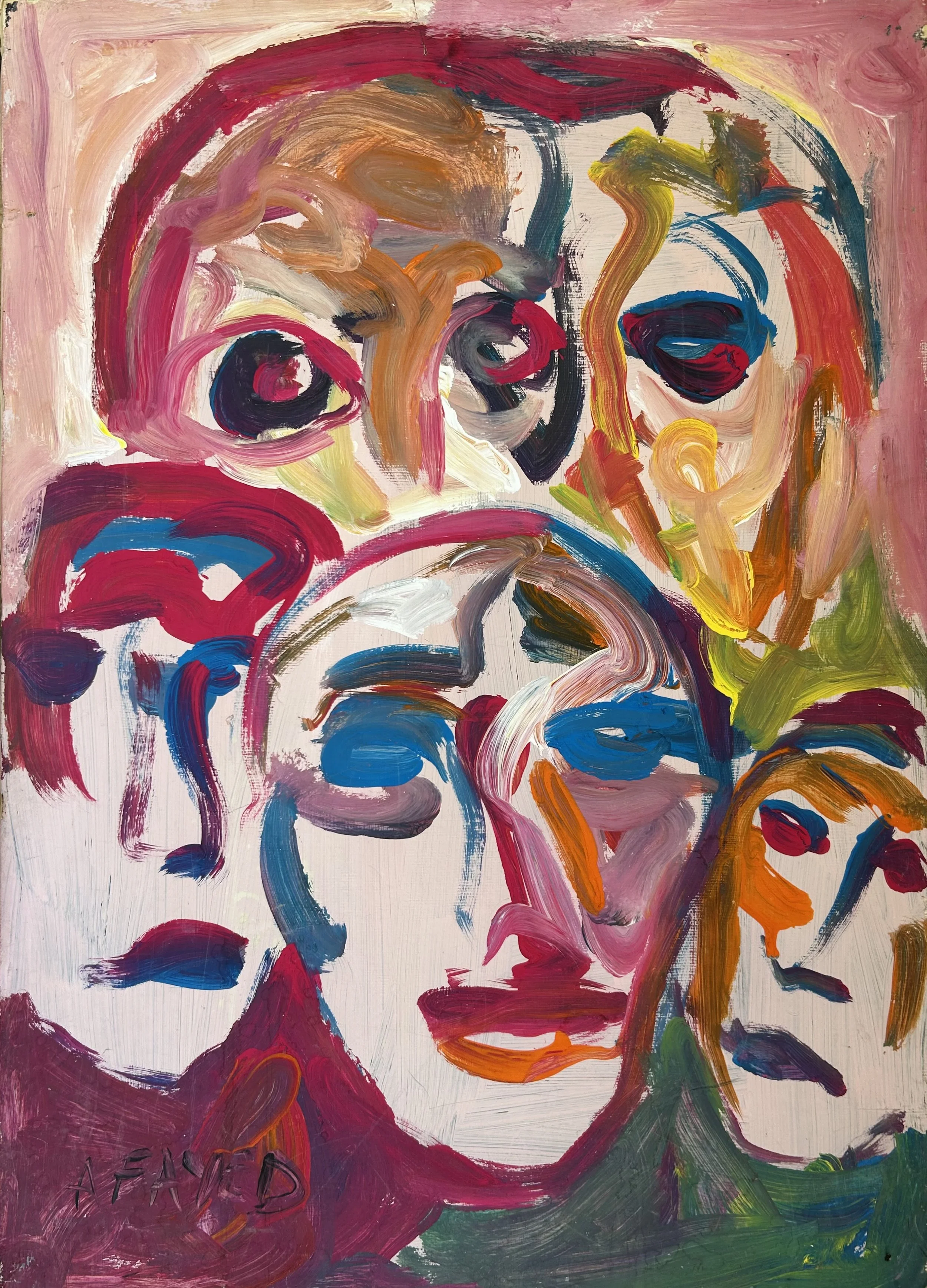 Gouache on prepared composite support 70 x 50 cm