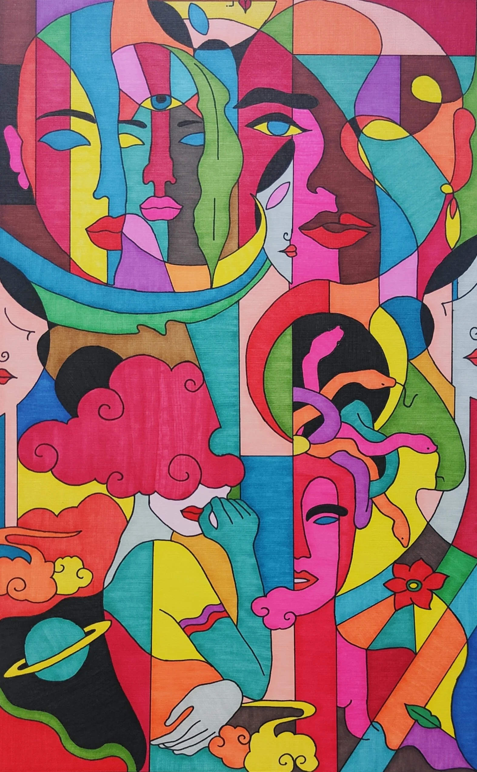 Colored pencils on Canson paper (2026) 47 x 32 cm