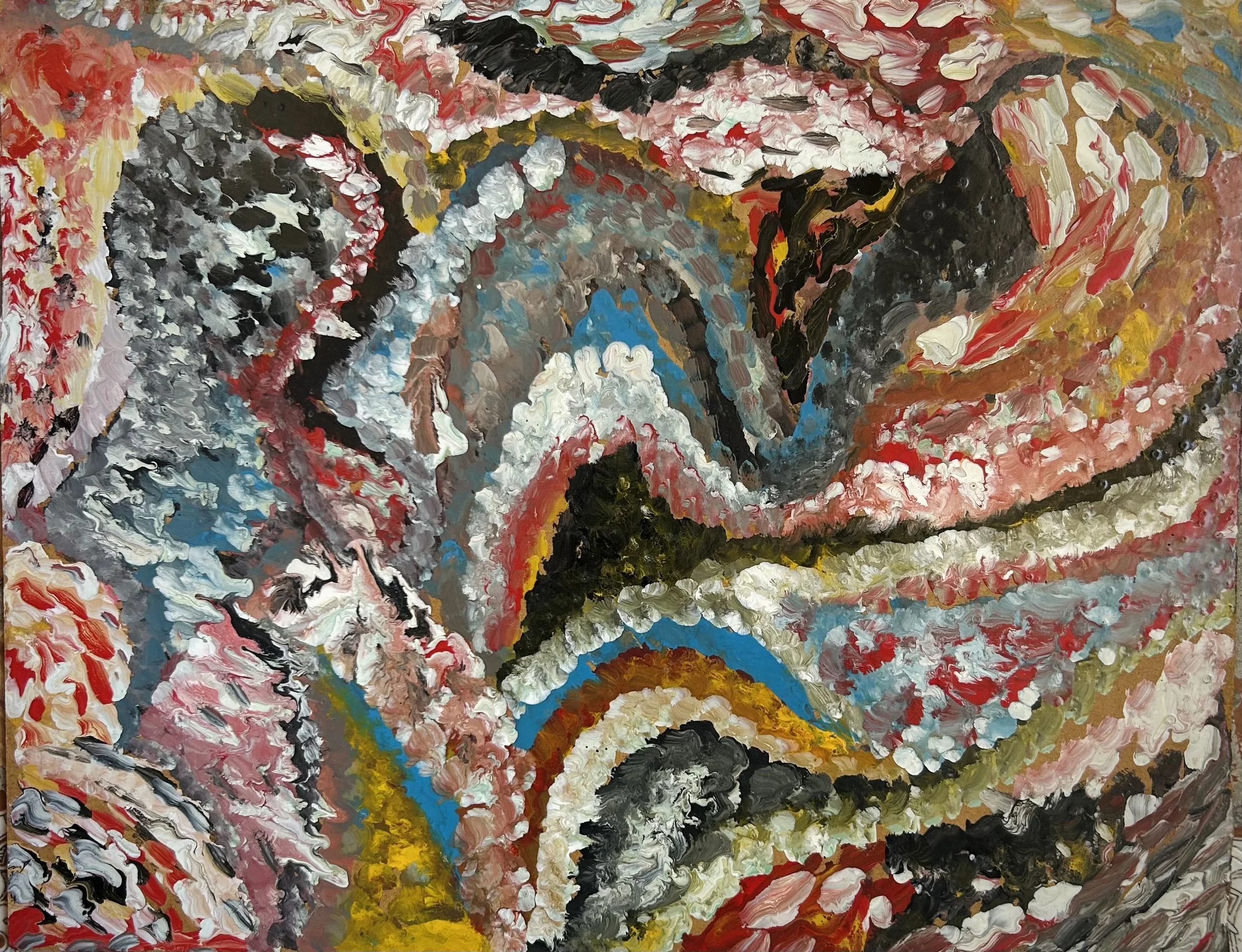 Paint on hardboard 32 x 41 cm