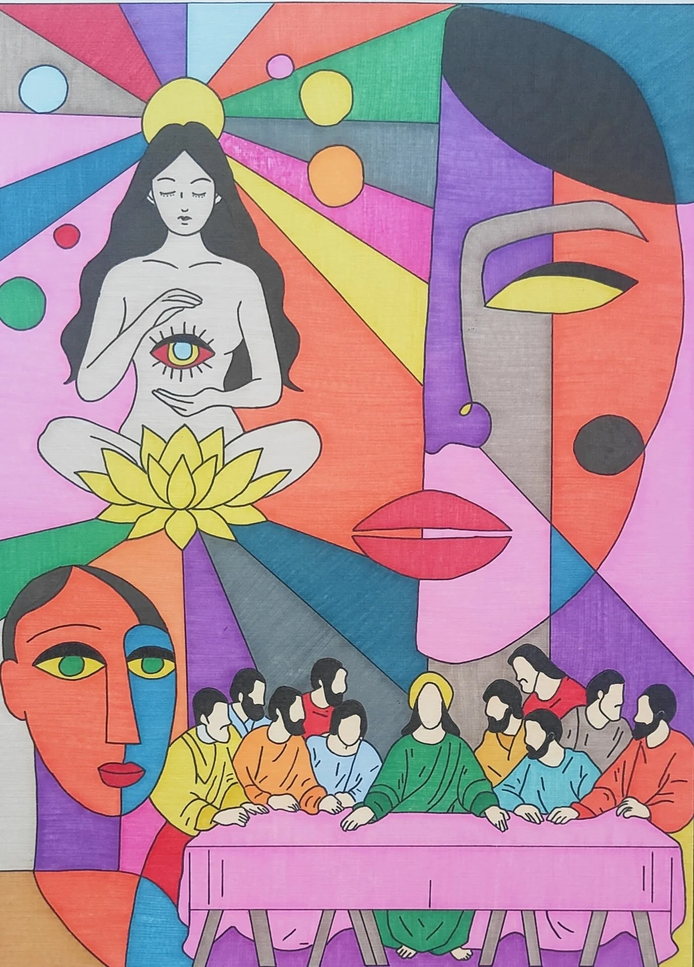 Colored pencils on Canson paper (2025) 42 x 32 cm