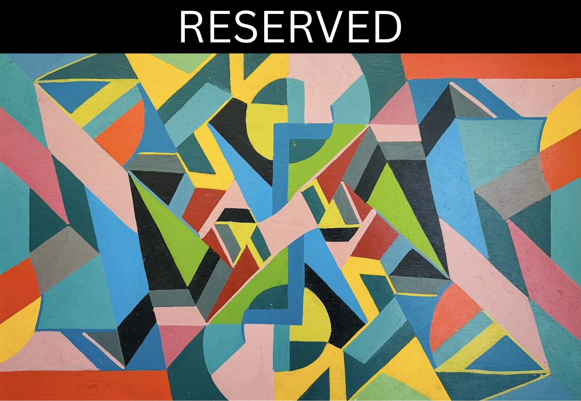 Paint on wooden panel 30 x 49 cm