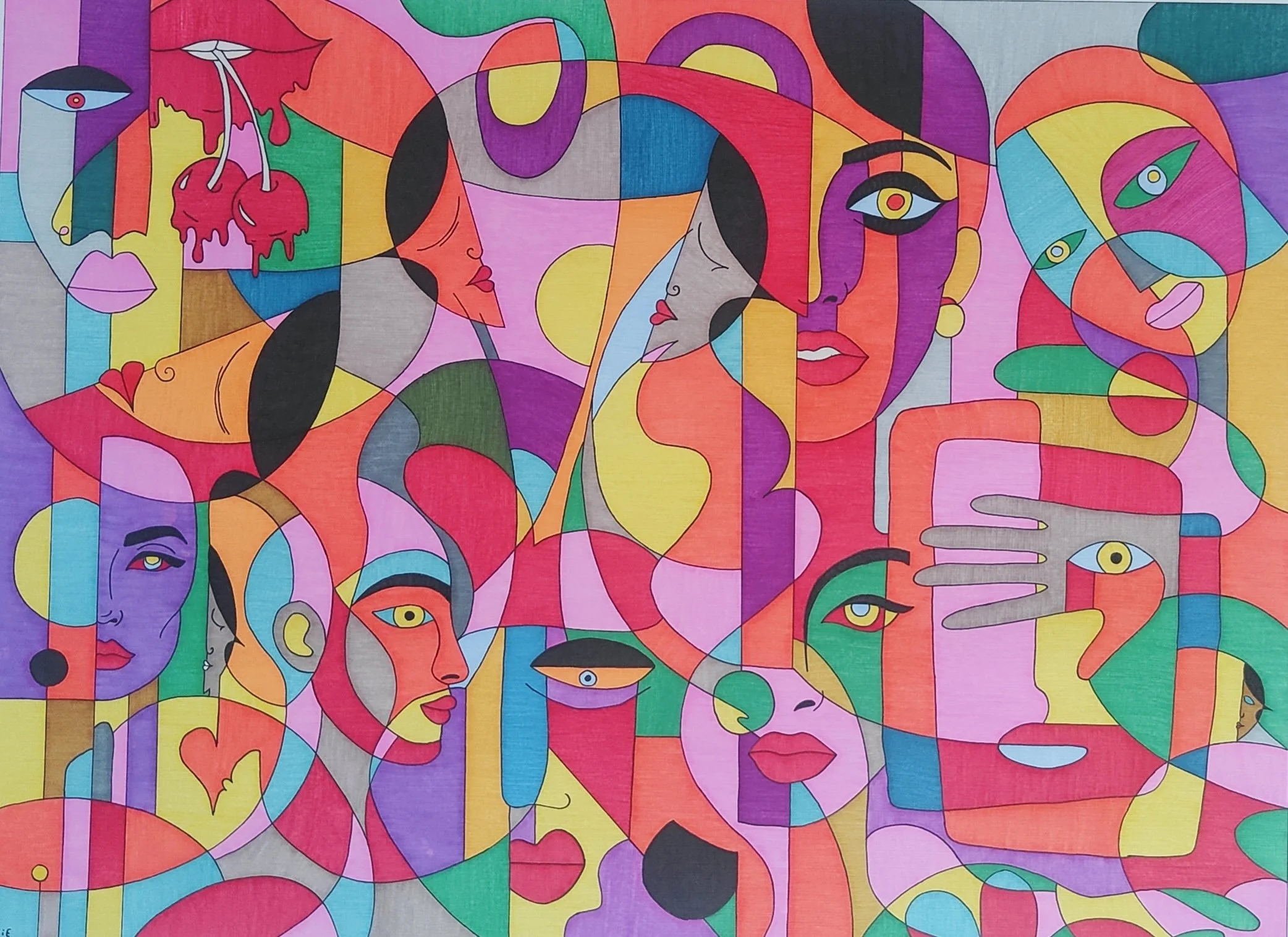Colored pencils on Canson paper (2025) 50 x 65 cm