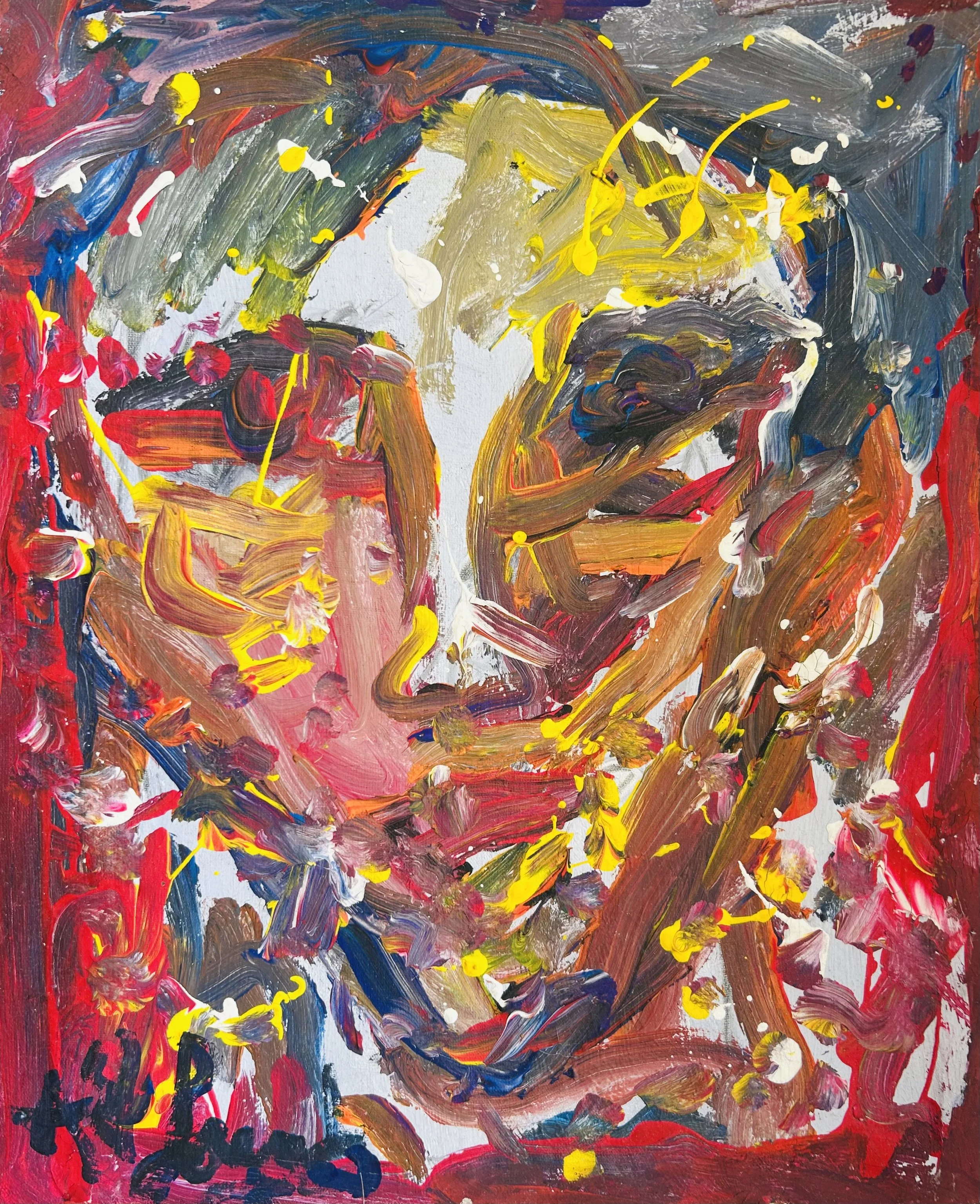 Gouache on canvas 42 x 34 cm