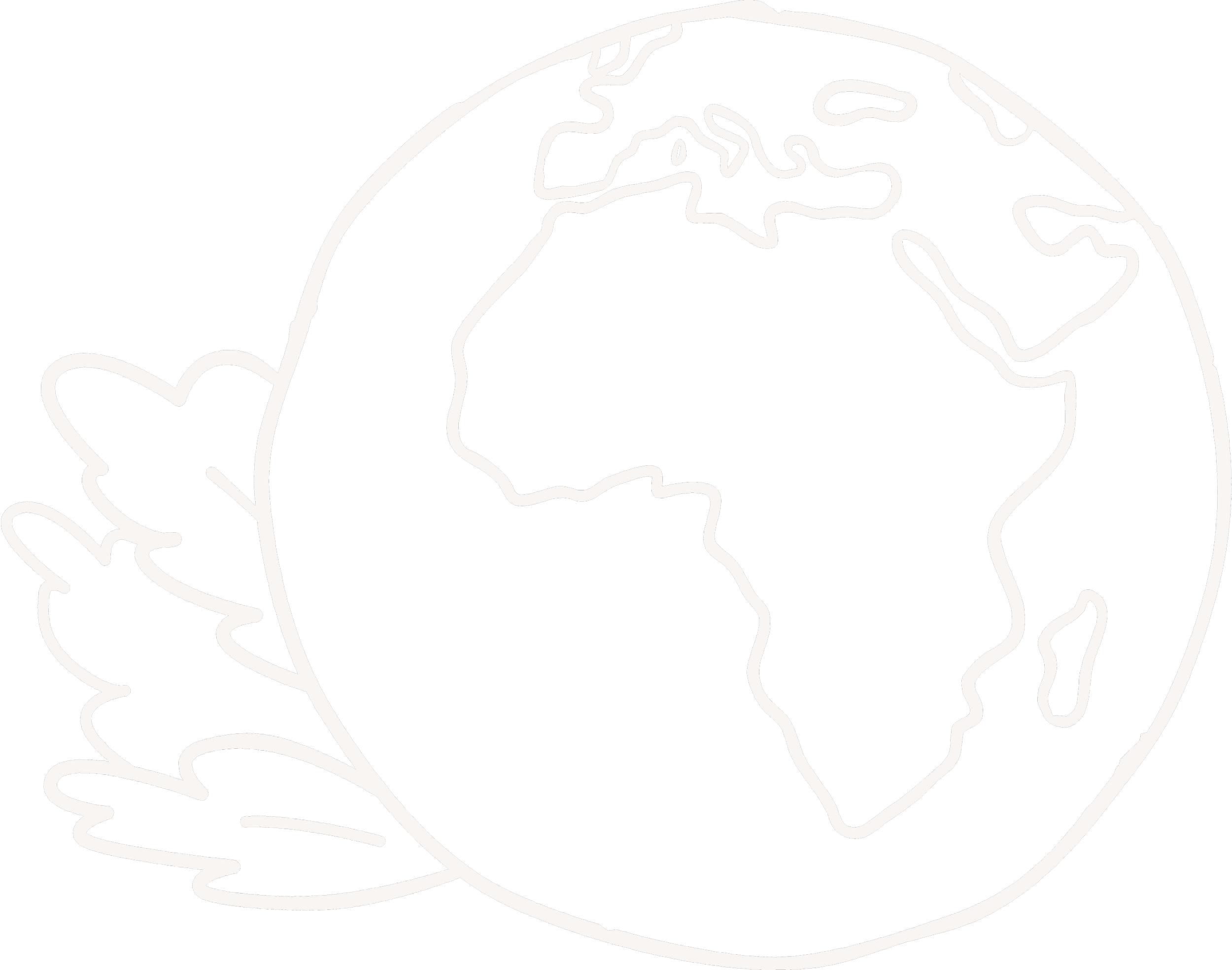 Outline of the Earth with the continents of Europe, Africa, and Asia visible, outlined in white on a black background.