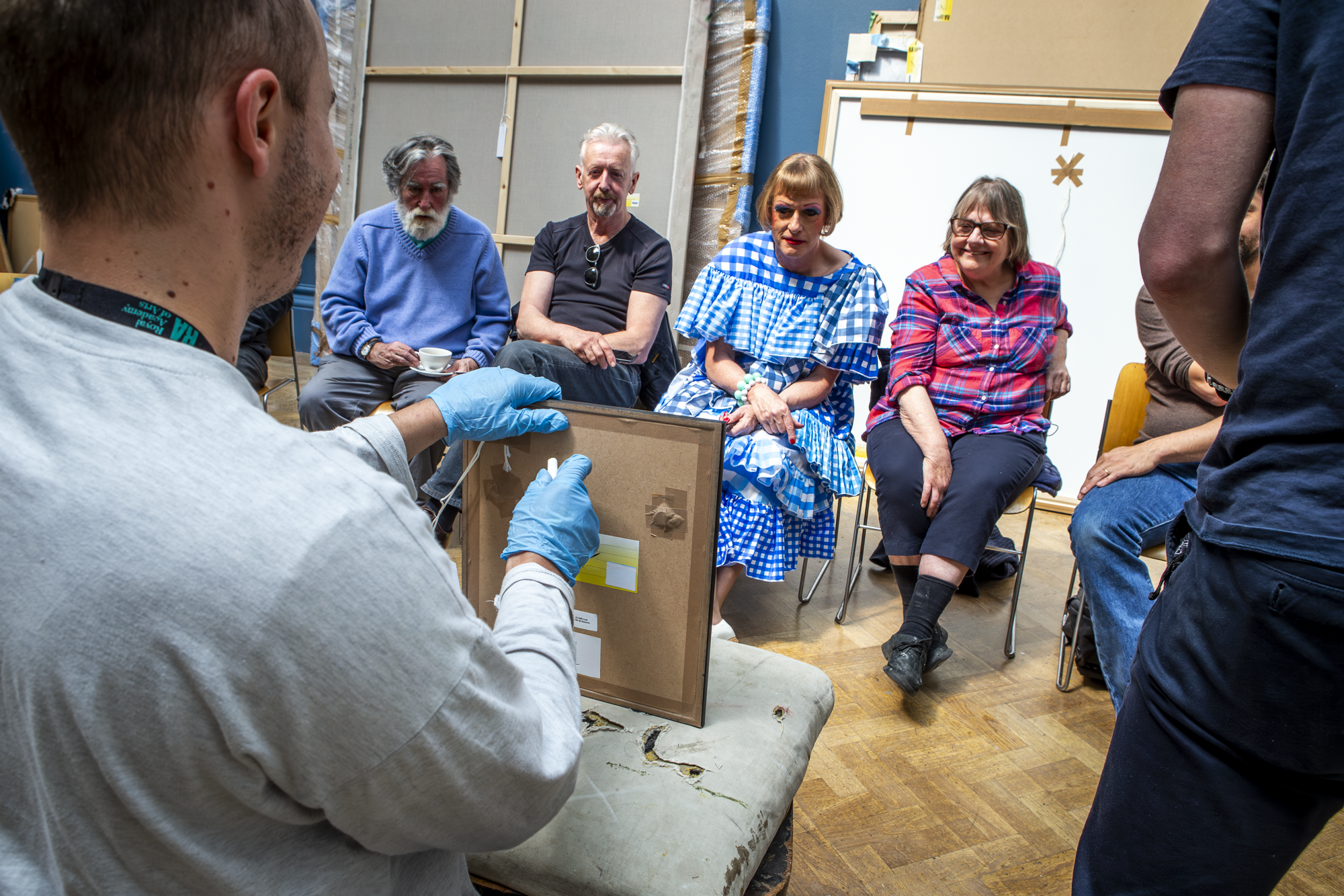 The Royal Academy of Arts Summer Exhibition 2018 Grayson Perry judging process. 