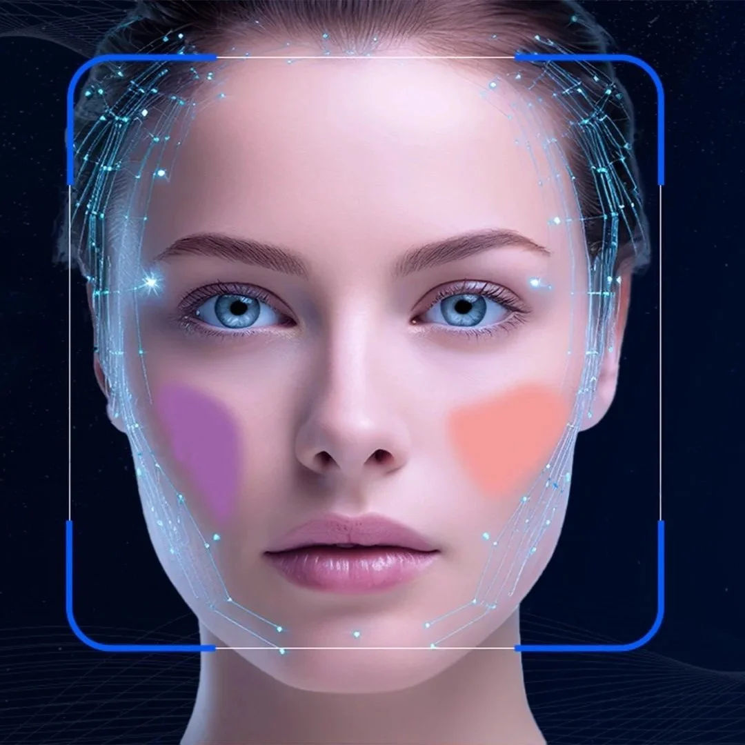 Advanced AI skin analysis consultation at GLOW Skin Care Clinic in Plymouth, NH, creating a personalized skincare treatment plan.