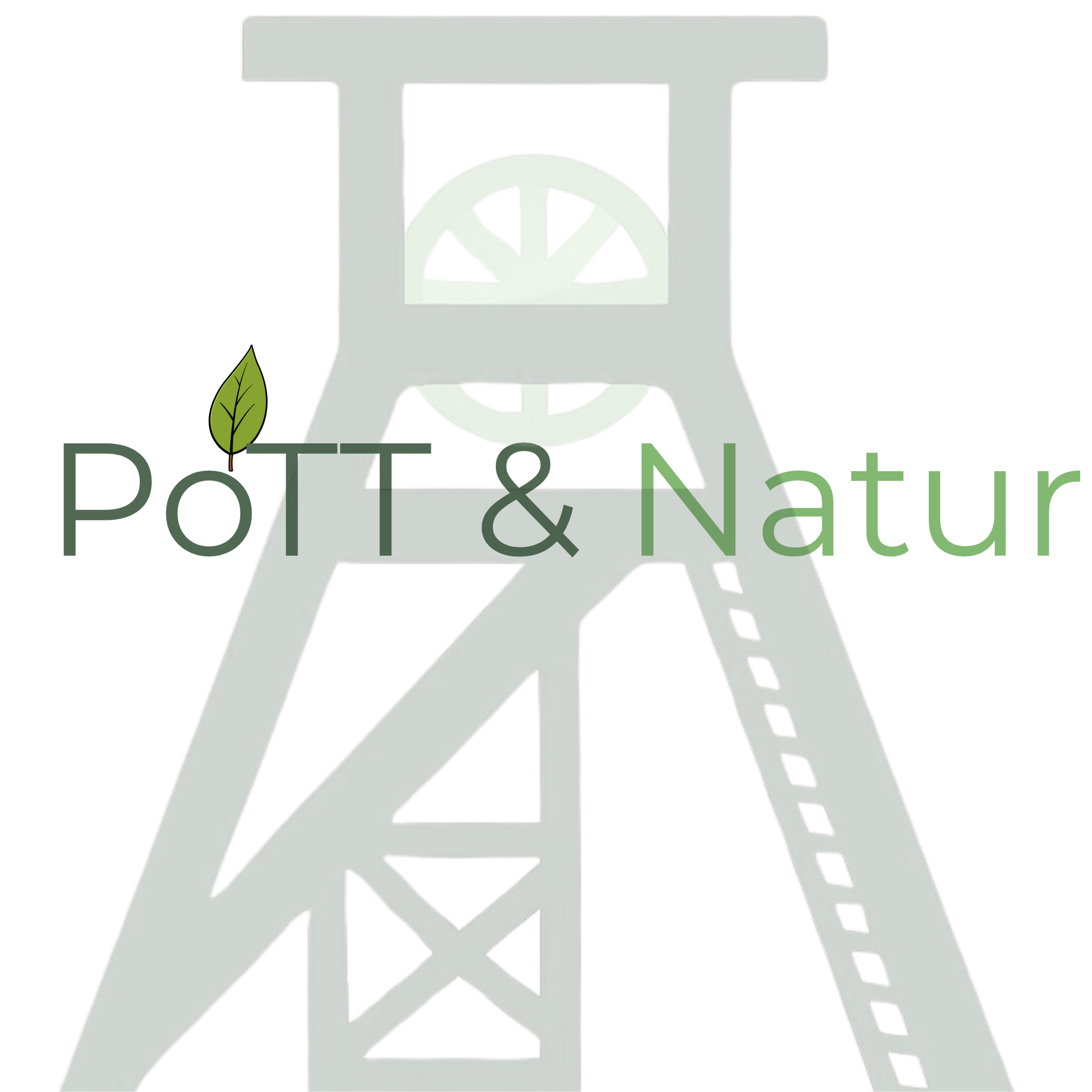 Illustration of a picnic table with a leaf on its side, behind the text 'Pot & Nurtur' with a sunflower in the background.