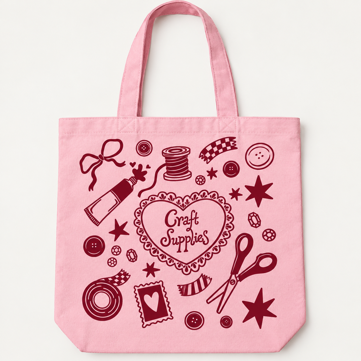 Craft Collective Tote Bag - Pink
