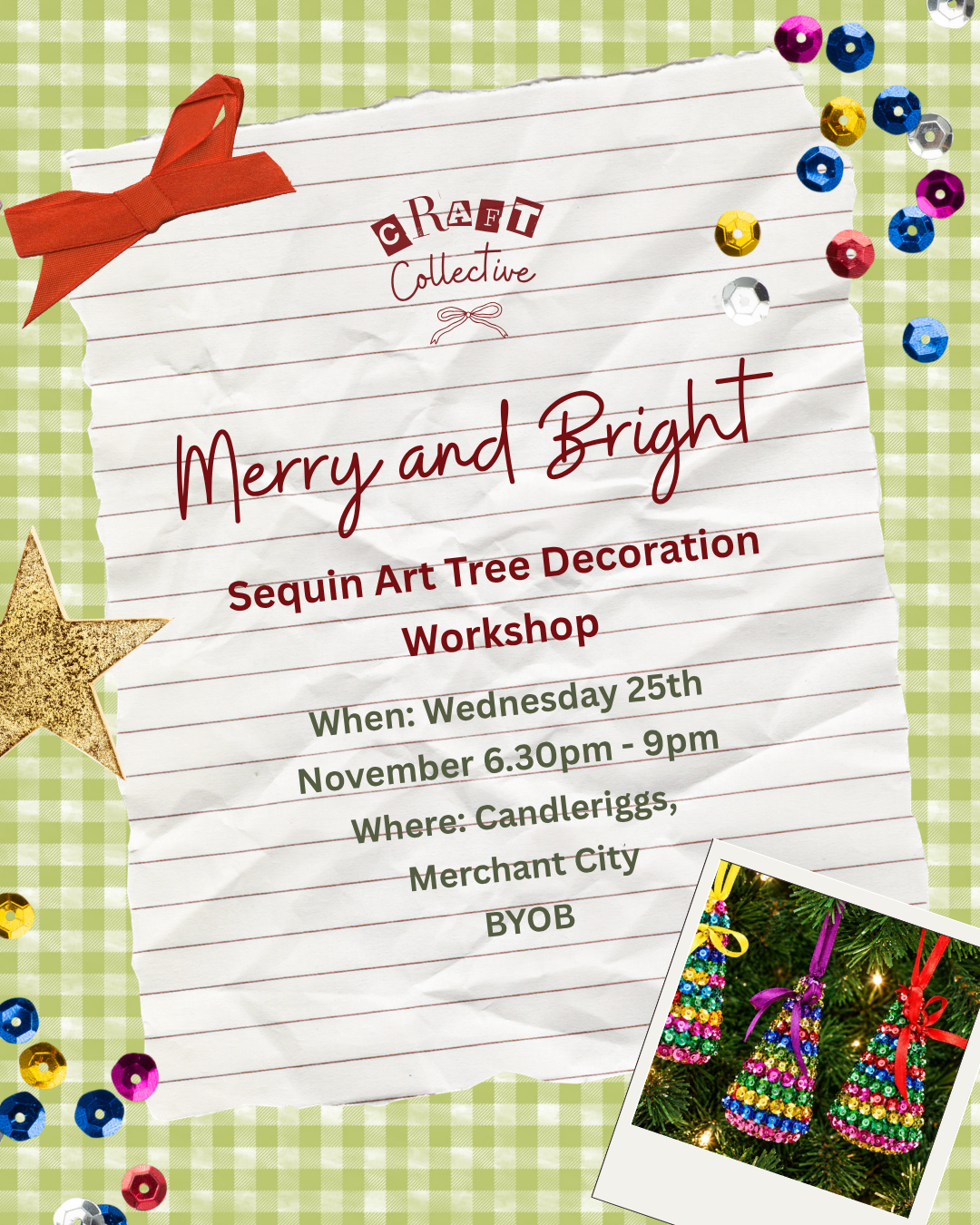 Sequin Art Tree Decoration Workshop - 25th November