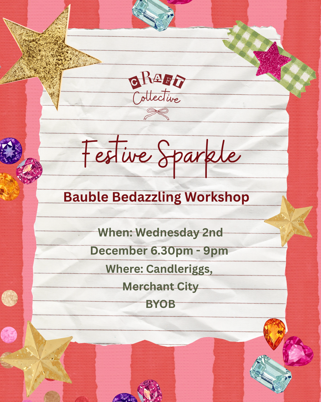 Bauble Bedazzling Workshop - 2nd December