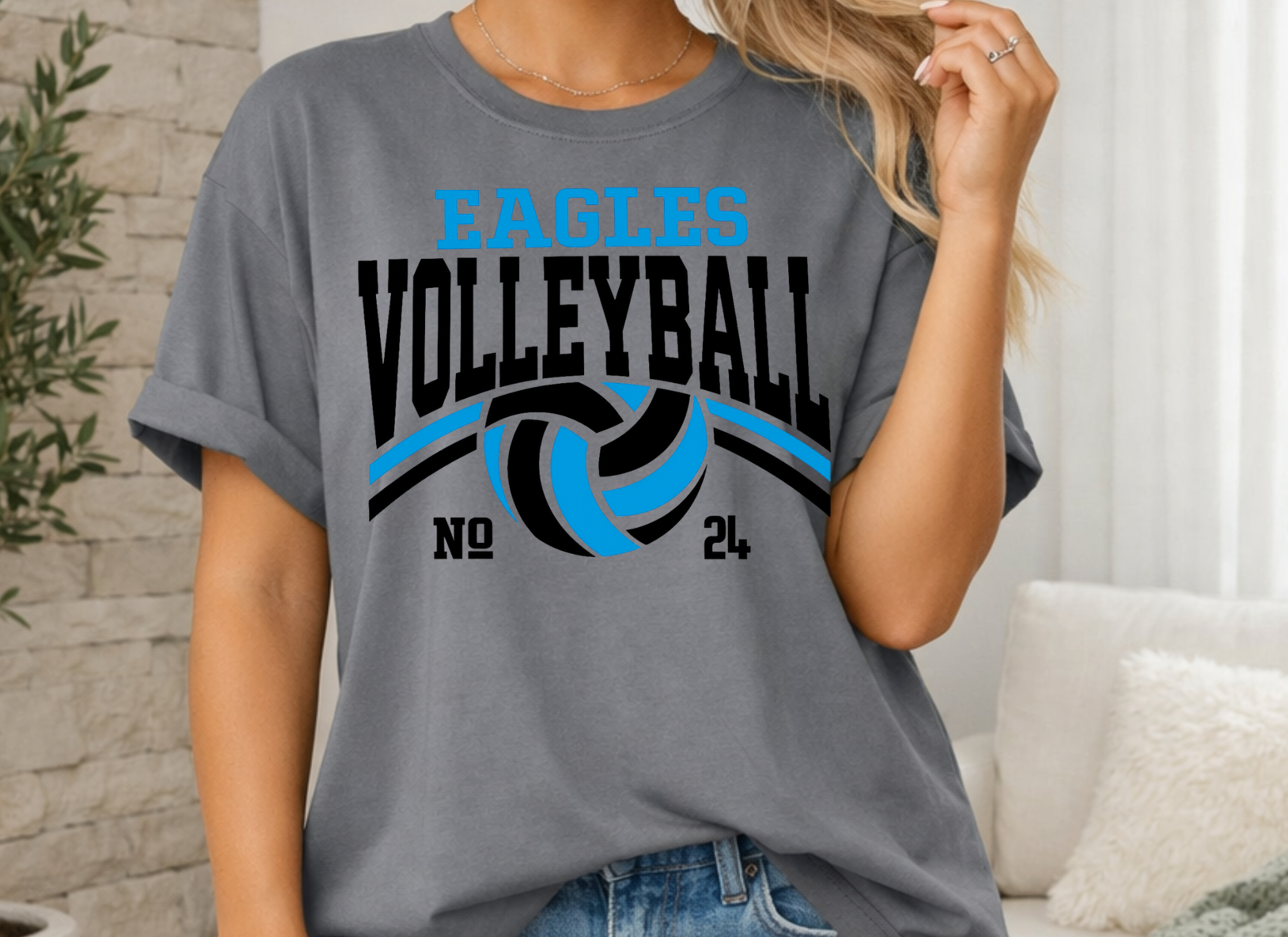 Custom Volleyball Tee