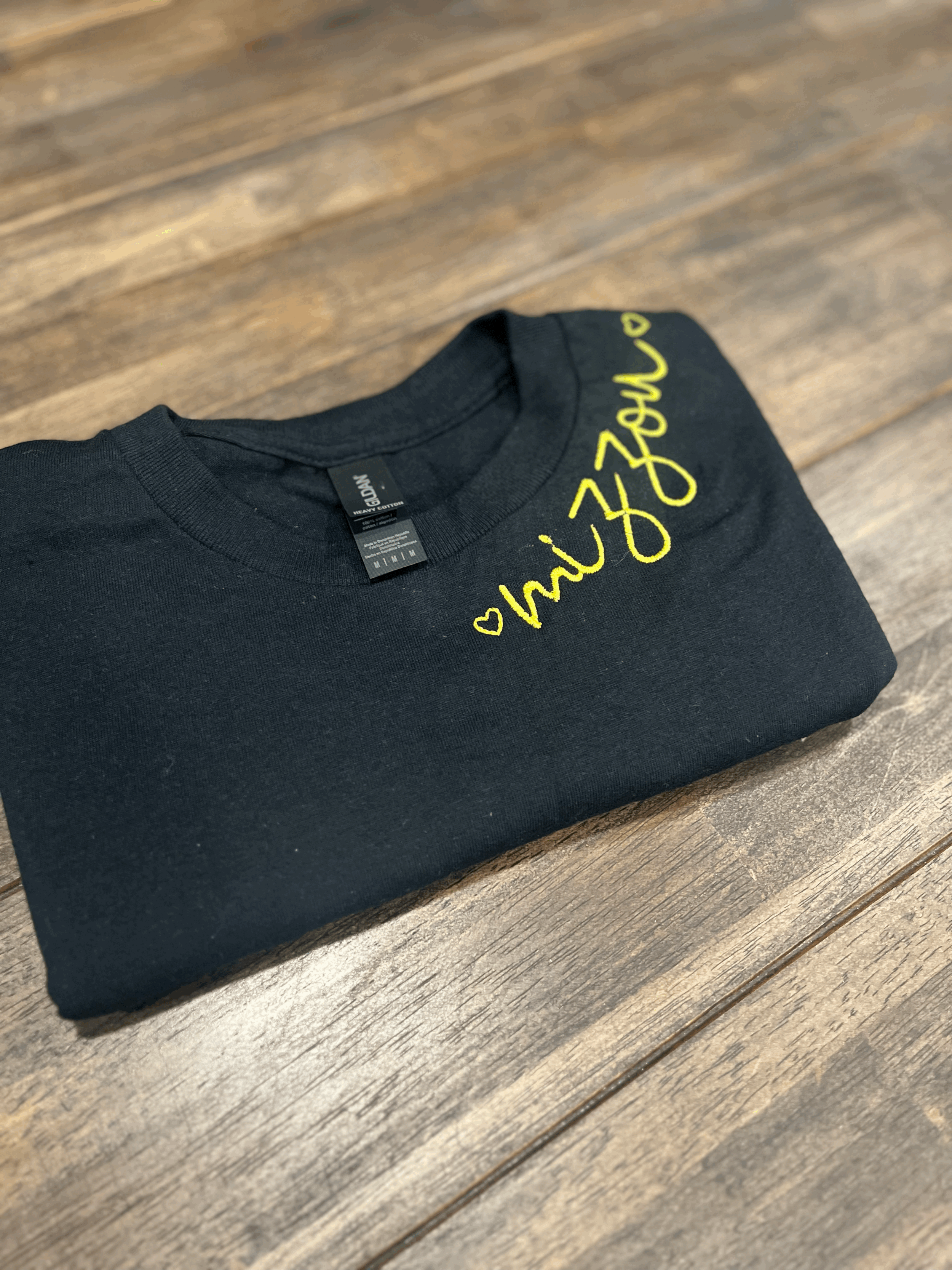 Missouri Embroidered Neck line Tee- Adult and Youth