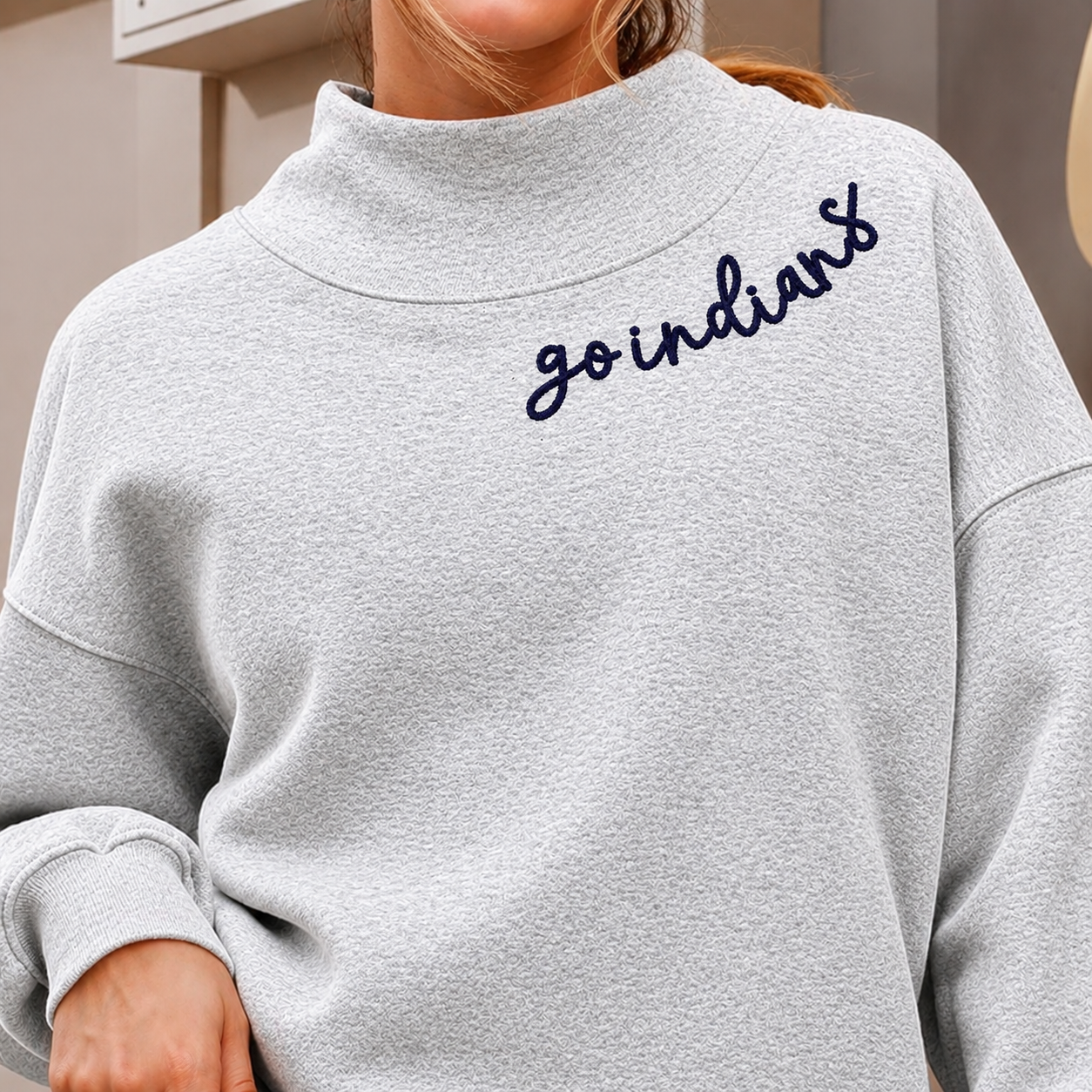 Go Team/Mascot-custom embroidered mock necks