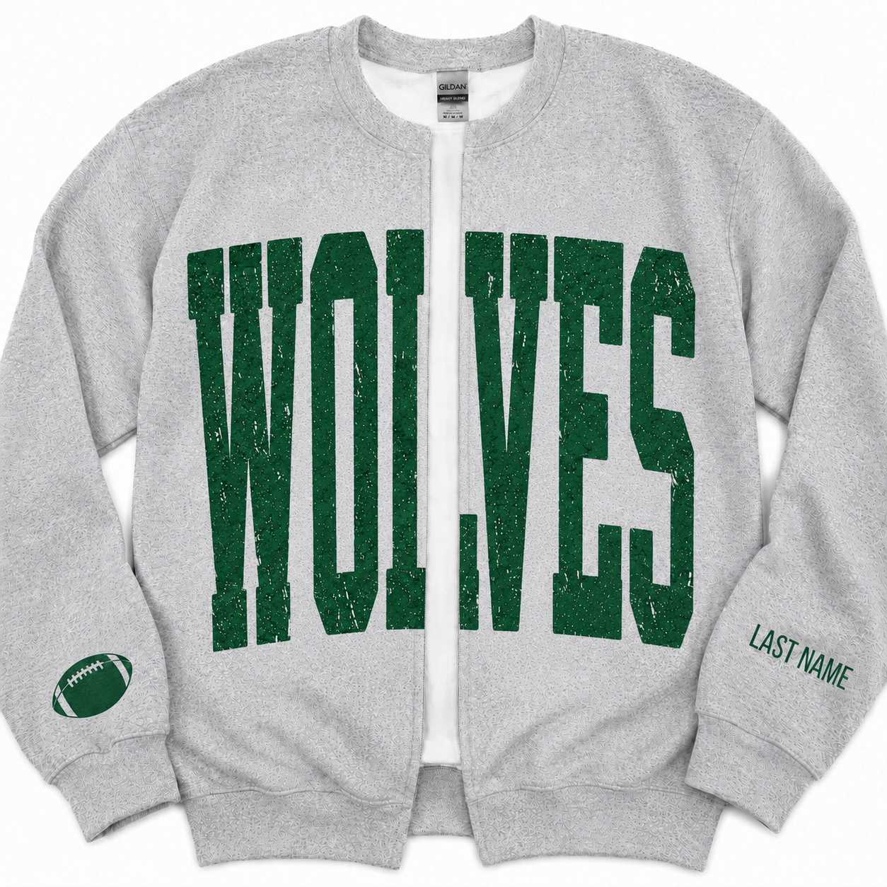 School/Team Mascot Open faced Sweatshirt