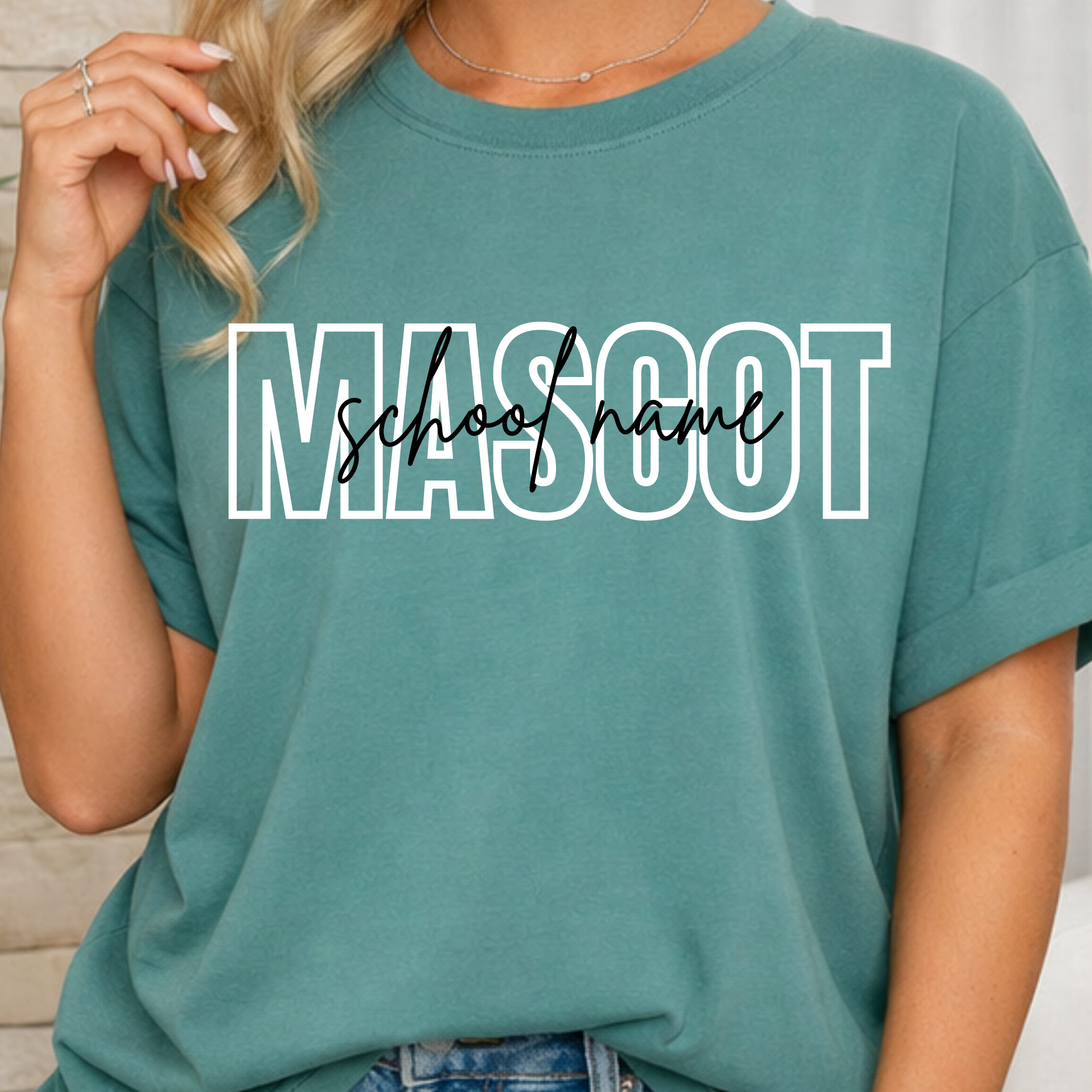 Custom mascot/school tee
