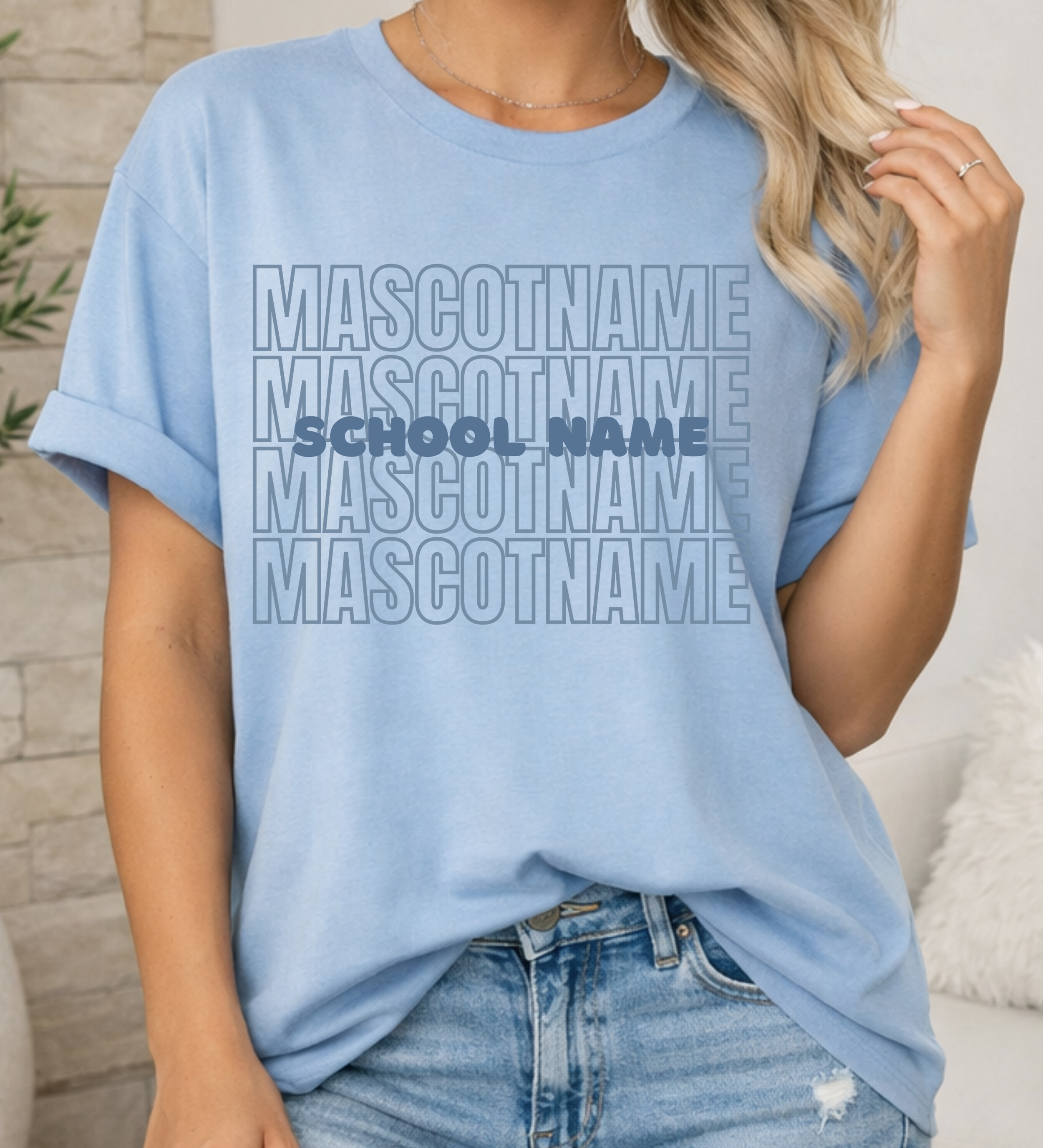 Colored School/Mascot Tees