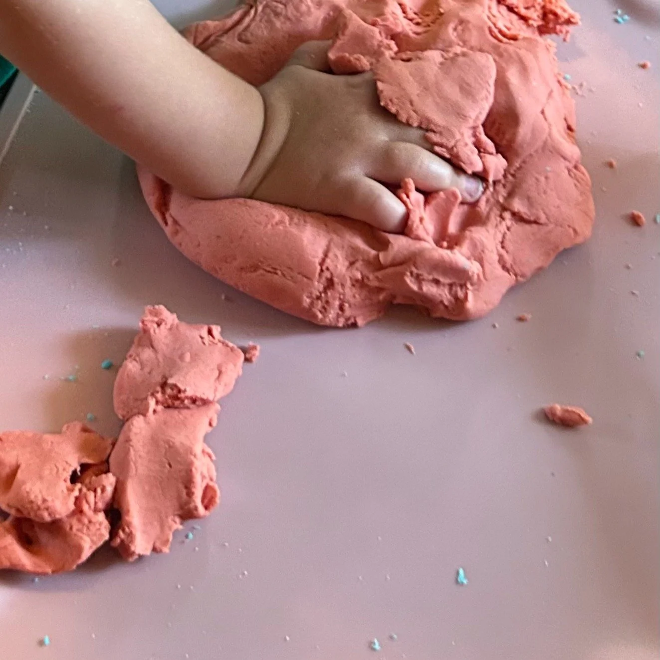🩷 Tiny Try-It #3: Homemade WonderDough

Yesterday afternoon, we hit that familiar after-nap slump.

I almost didn't make play dough because I couldn't find the cookie cutters, I didn't have any rollers nearby, and honestly...I had just finished wash