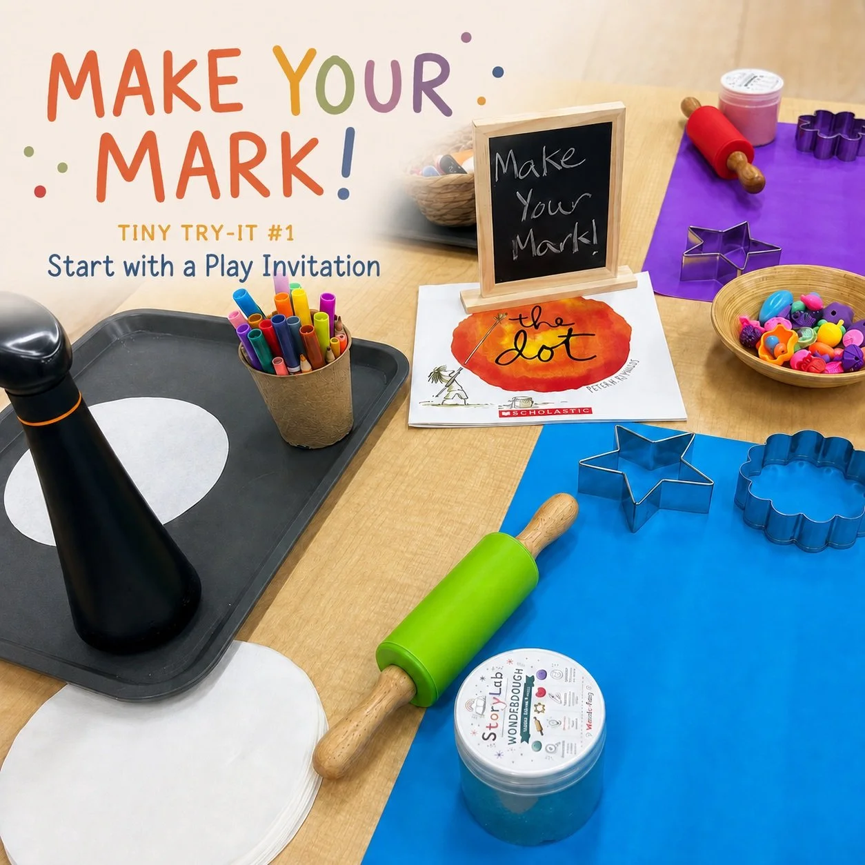 What a wonderful way to begin a new school year!

International Dot Day is celebrated September 15-ish&mdash;and it&rsquo;s all about celebrating creativity, courage, and the unique ways each of us can make our mark.

✨ TINY TRY-IT #1: Start with a P