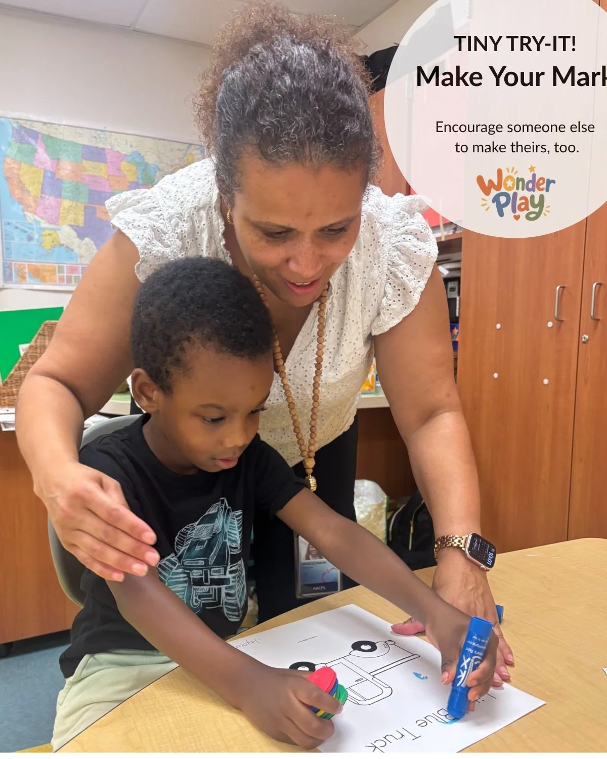 Tiny Try-It: How will you make your mark this school year? ✨

Try something new. Share your ideas. Lead with curiosity and kindness&mdash;and encourage someone else to make their mark, too.

Wishing all of our teachers, families, children, and play a