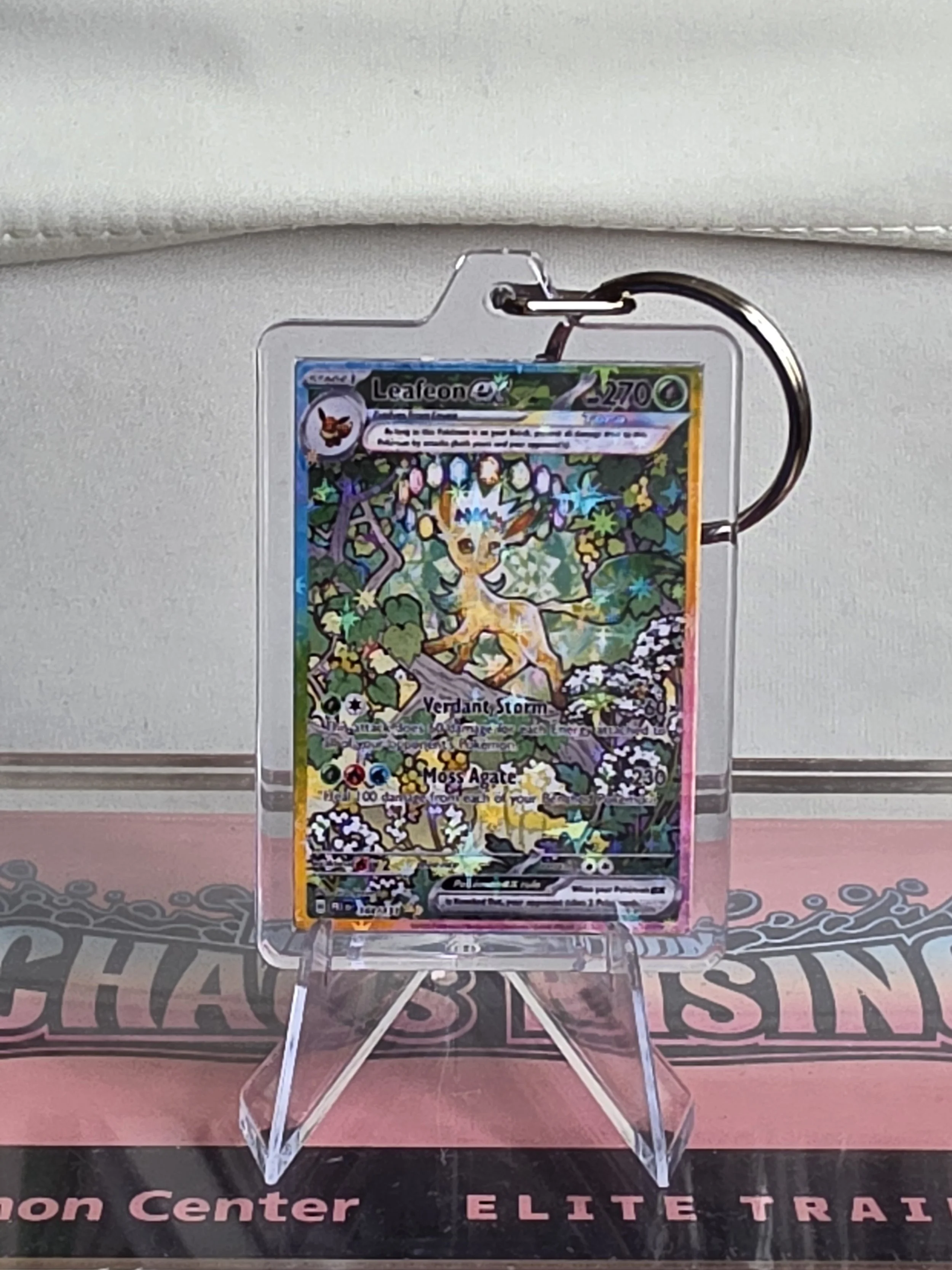 Leafeon Keyring Prismatic Evolutions