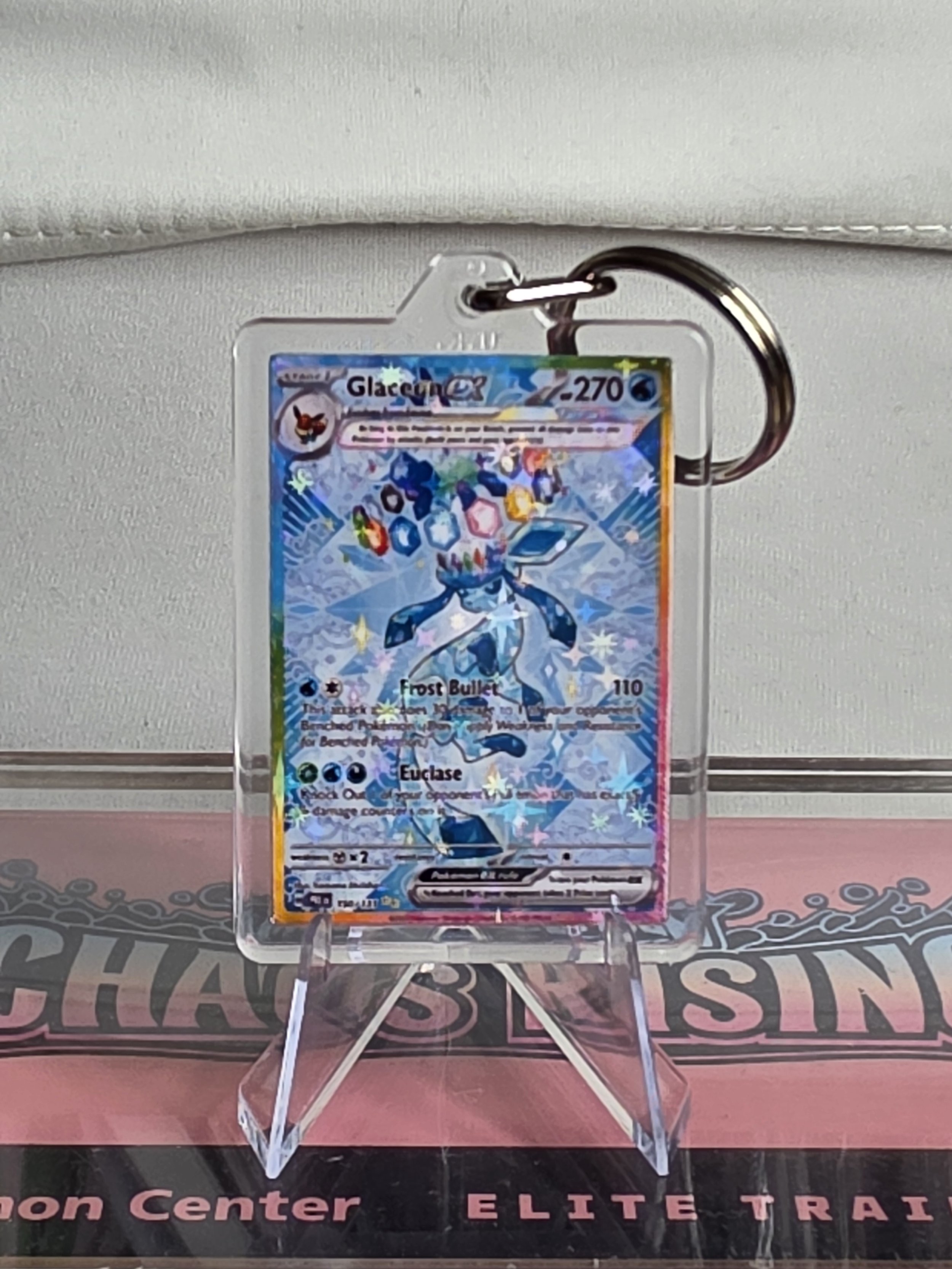 Glaceon Keyring Prismatic Evolutions