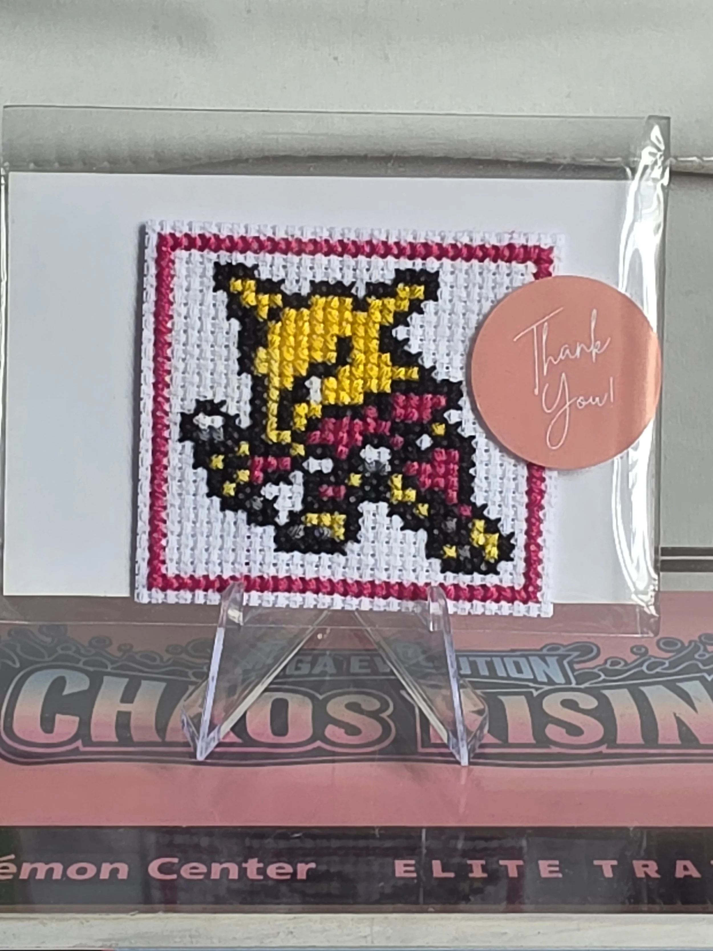 Hand Stitched Shiny Alakazam Fridge Magnet