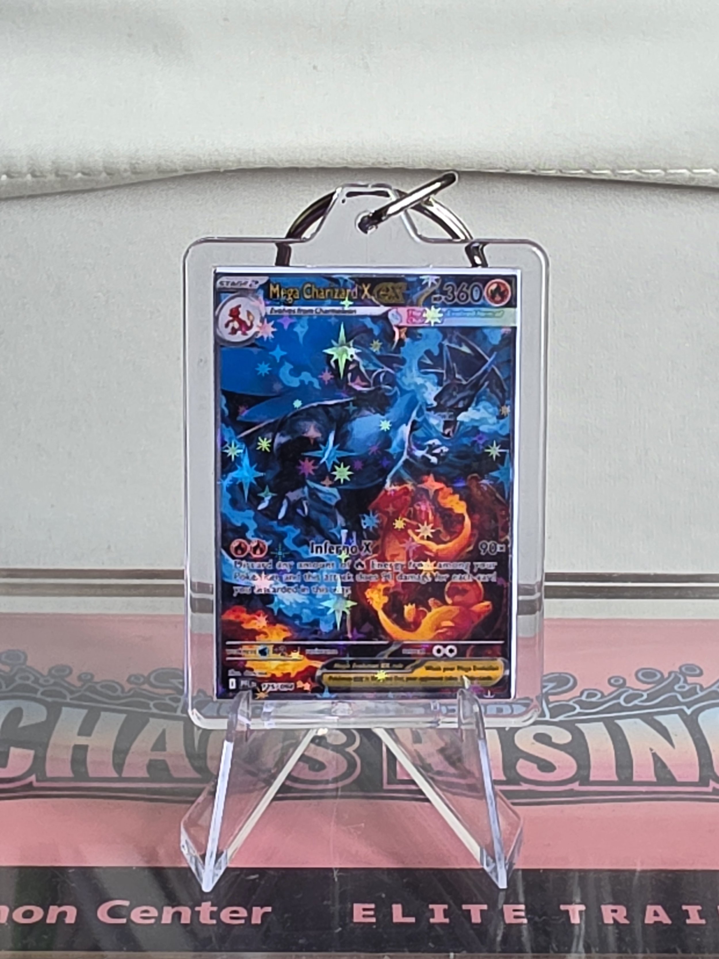 Mega Charizard X Keyring Phantasmal Flames