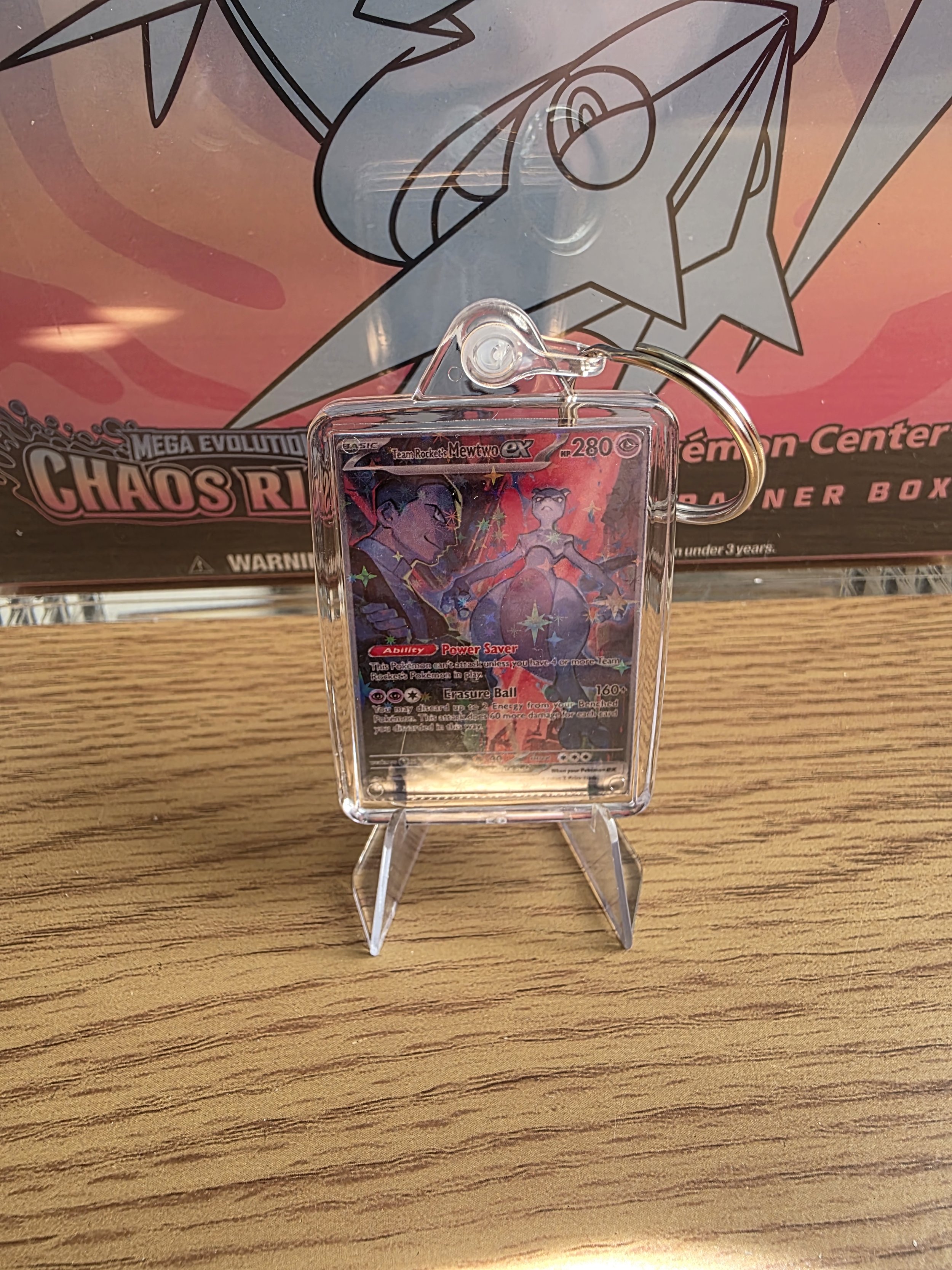 Team Rocket's Mewrtwo Keyring Firster Destined Rivals