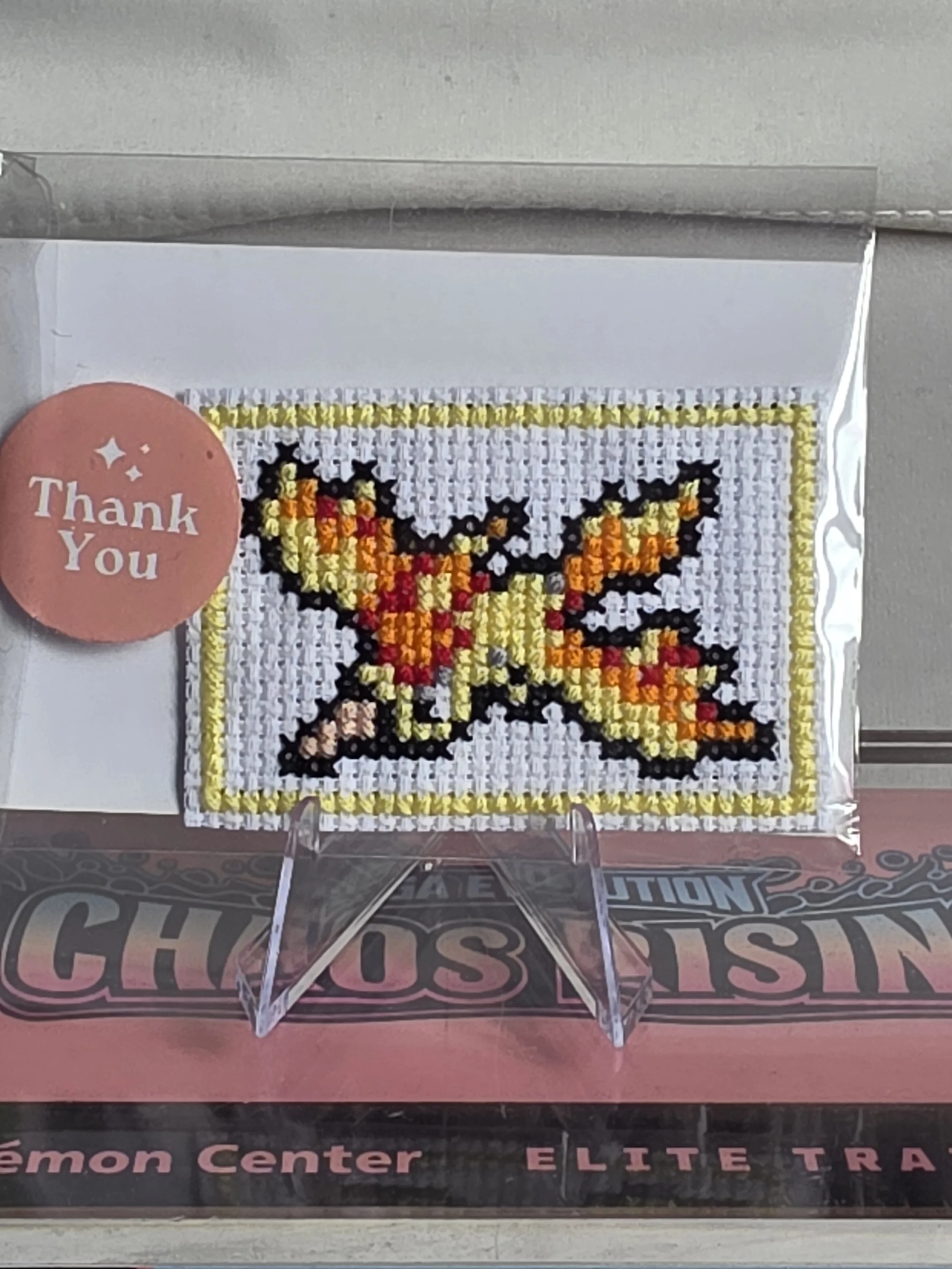 Hand Stitched Moltres Fridge Magnet